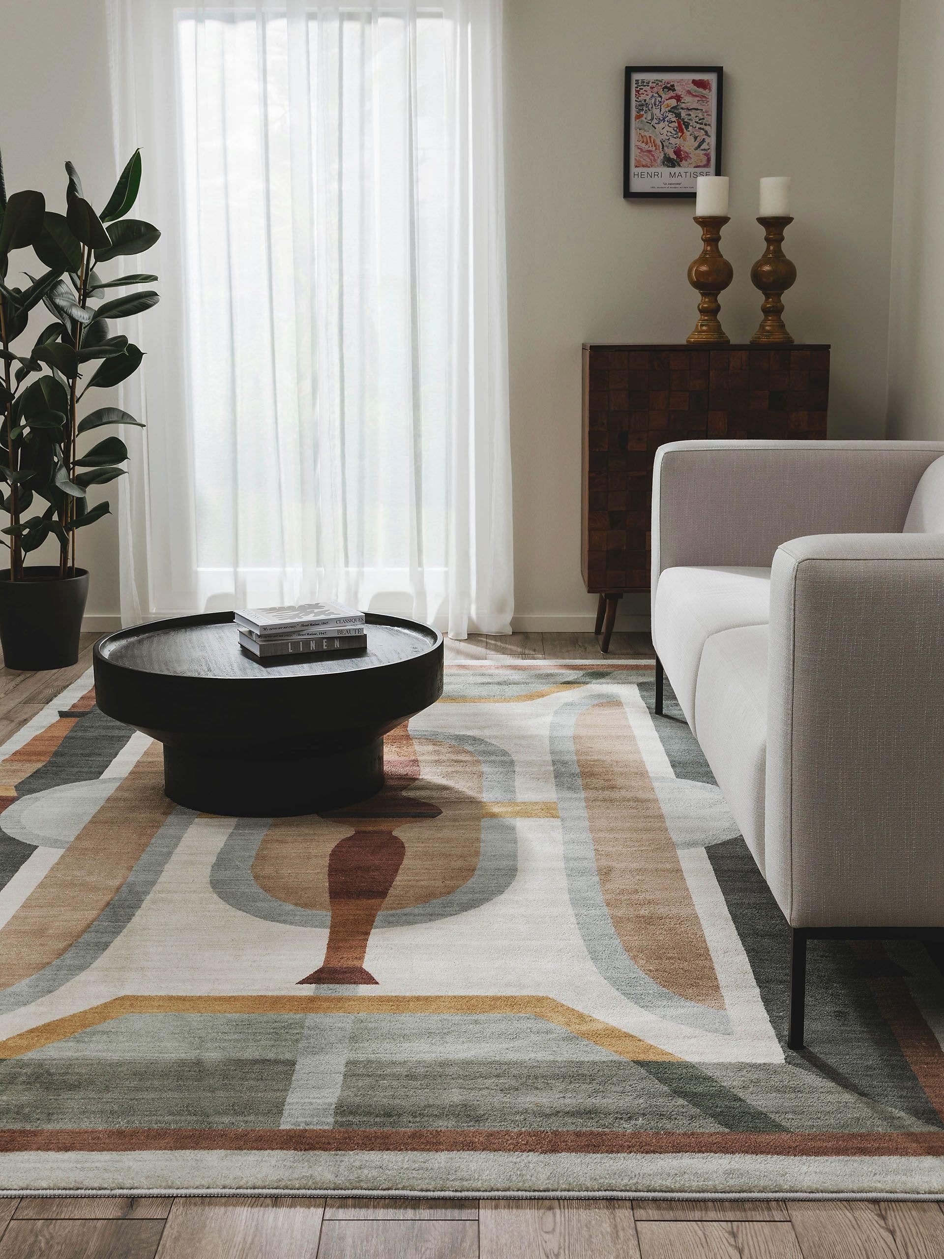 benuta Teppich Mara, rechteckig, Höhe: 6 mm, Kunstfaser, Berber, Ethno-Style, Wohnzimmer