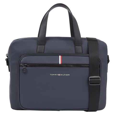 Tommy Hilfiger Messenger Bag TH ESSENTIAL PIQUE COMPUTER BAG, mit charakteristischem Streifendetail