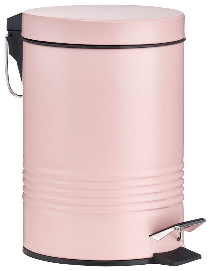 Zeller Present Mülleimer Metall, 3 Liter Fassungsvermögen rosé