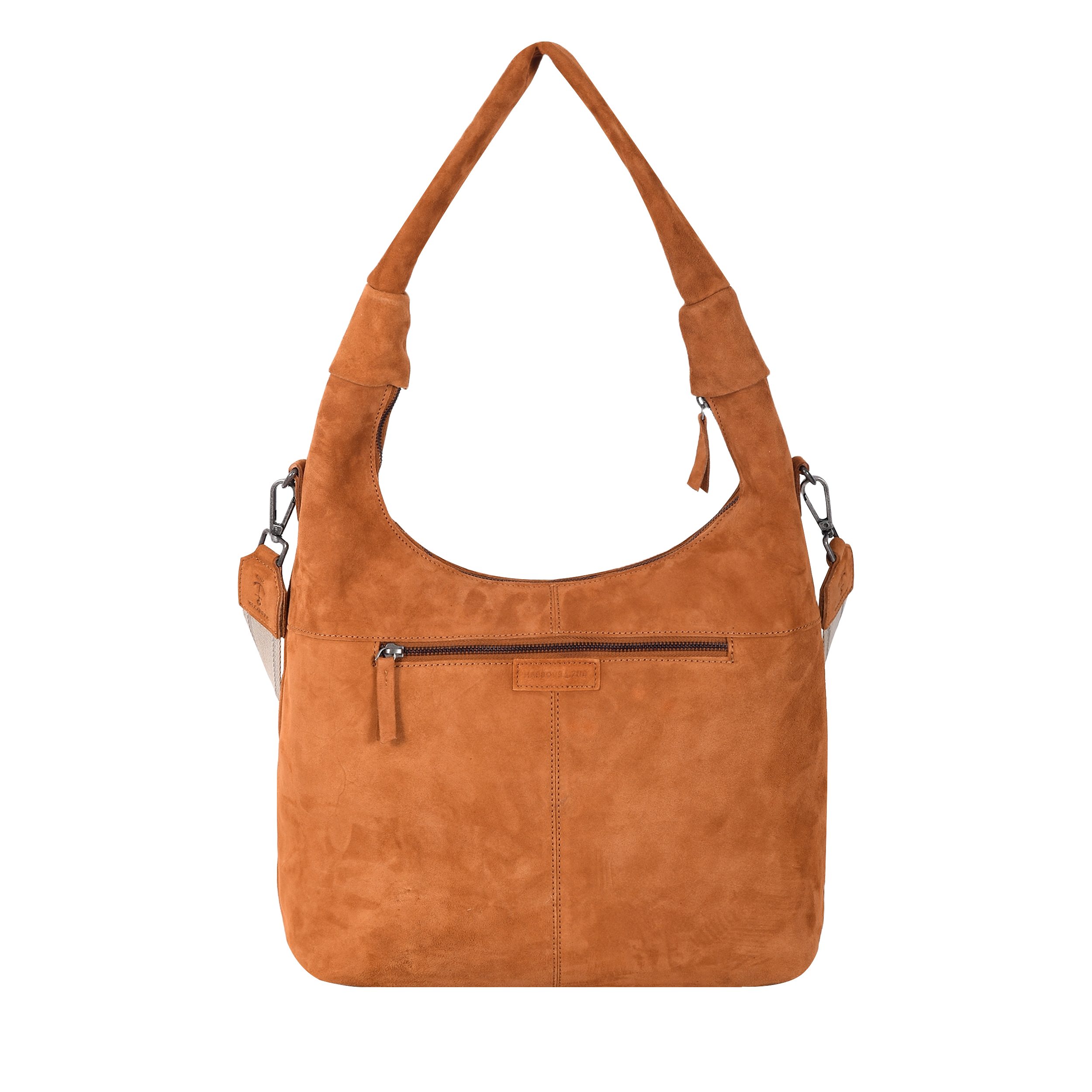 HARBOUR 2nd Hobo Laurine, Damen Handtasche, Umhängetasche, Schultertasche mit Ziernähten