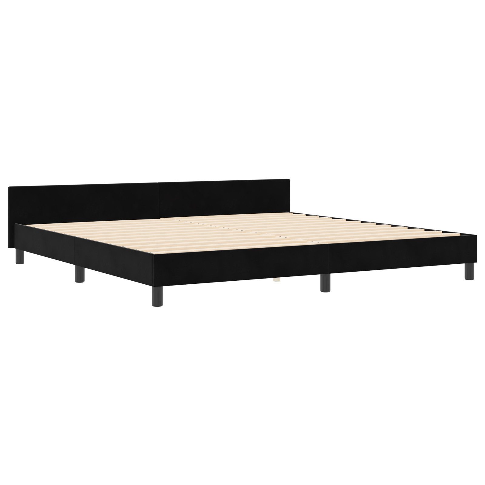 vidaXL Bett Bettgestell Schwarz 200x200 cm günstig online kaufen
