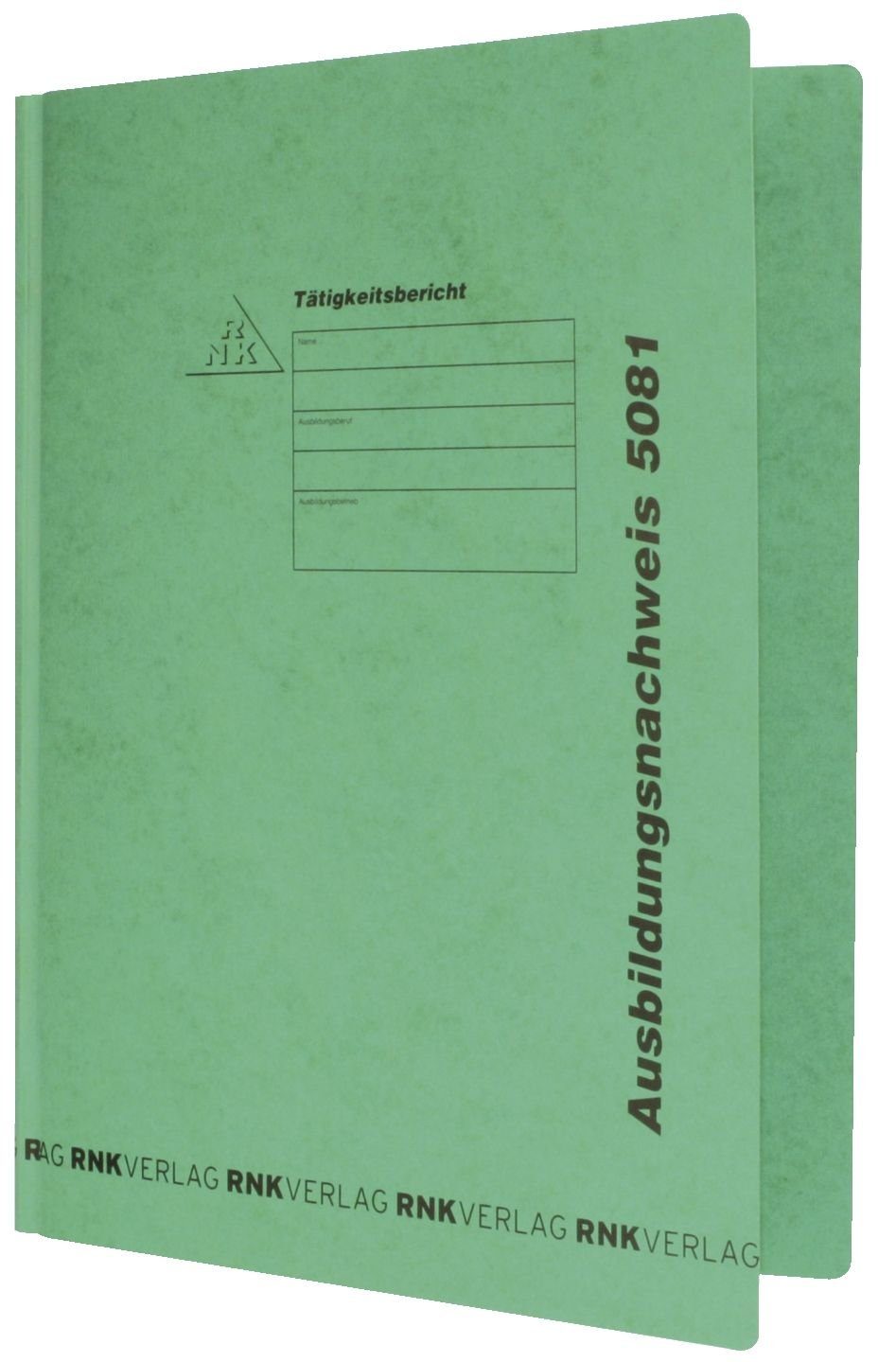 RNK Verlag Hefter 5081 Ausbildungsnachweis-Hefter, 390g/qm Spezialkarton, grün