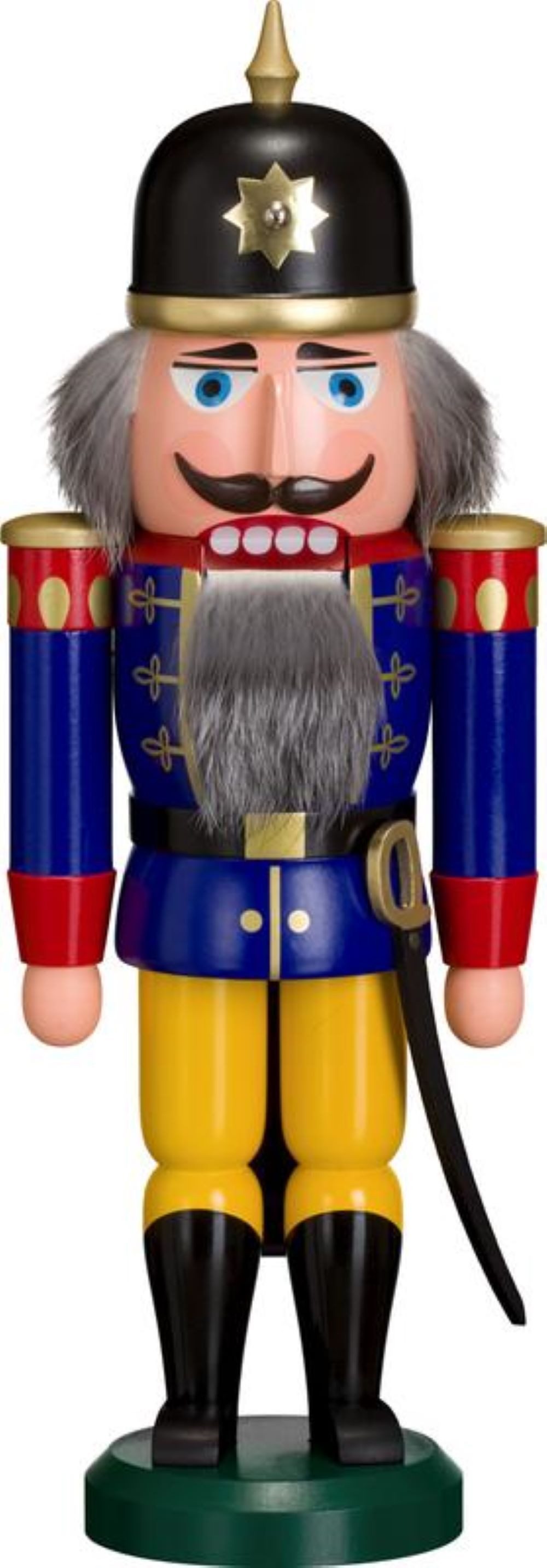 Nussknacker Soldat 37 cm - 2 Farben zur Wahl oder natur - aus dem Erzgebirge