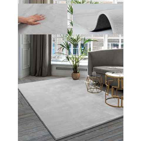 Hochflor-Teppich Teppich Lina Moderner Teppich, Super Soft, Kunstfell, Felloptik, the carpet, Rechteck, Höhe: 16 mm, Wohnzimmer, Schlafzimmer, Flauschig, Langflor