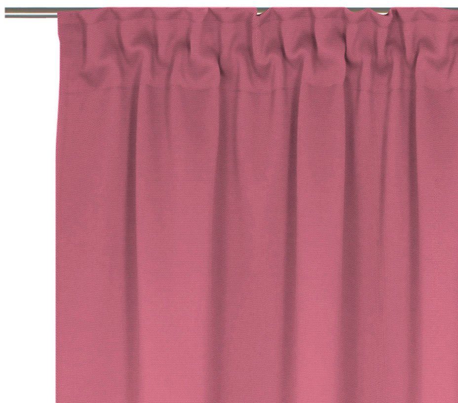 nachhaltig Vorhang St), (1 Multifunktionsband Collection, blickdicht, Adam, Jacquard, pink Uni Bio-Baumwolle aus
