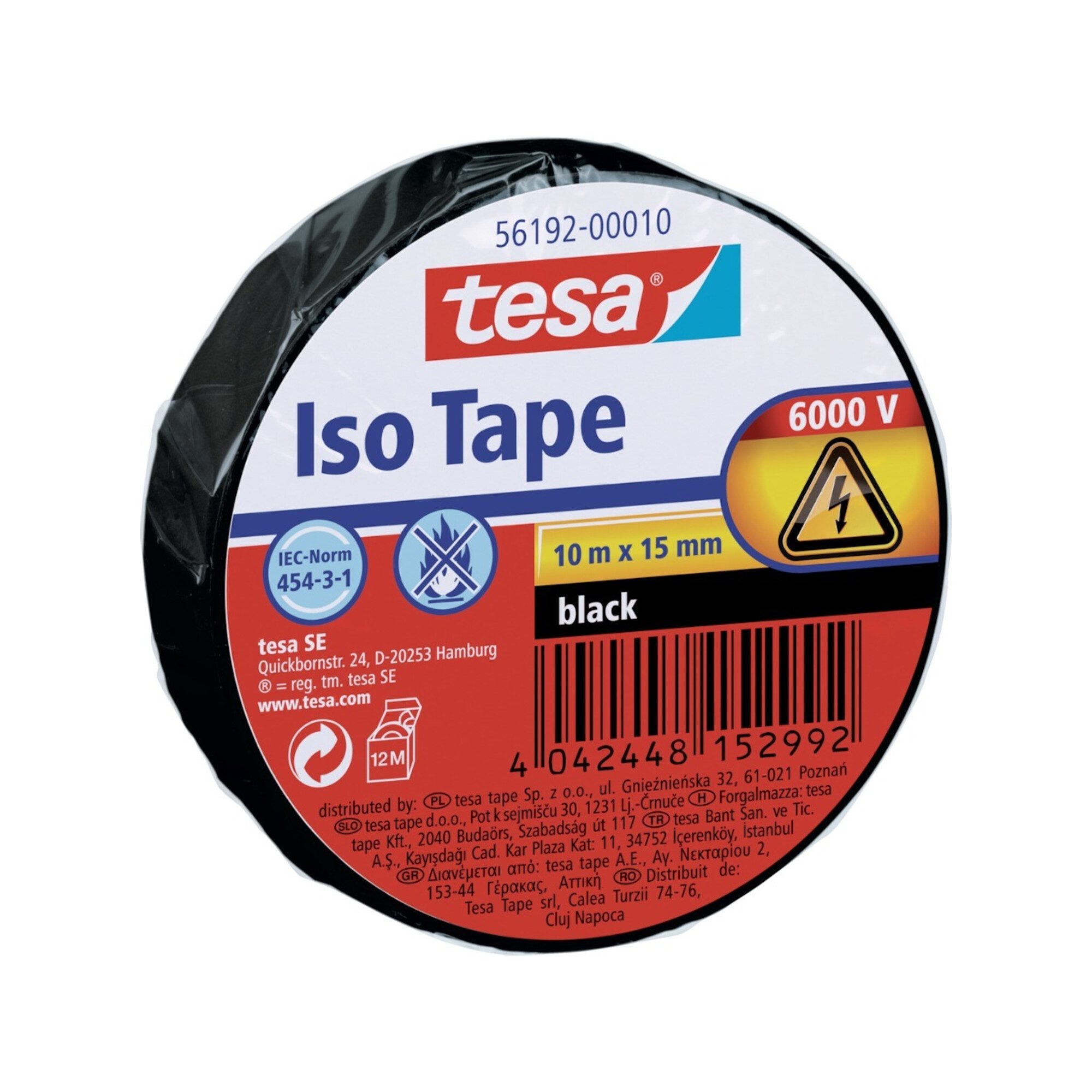 tesa Isolierband tesa Isolierband L10m,B15mm weiß 10 Stk