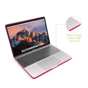 KMP Creative Lifesytle Product Laptop-Hülle Schutzhülle für 12" MacBook,Red 30,48 cm (12 Zoll), Hülle, Tasche, leicht, Schutz, Schale, dünn