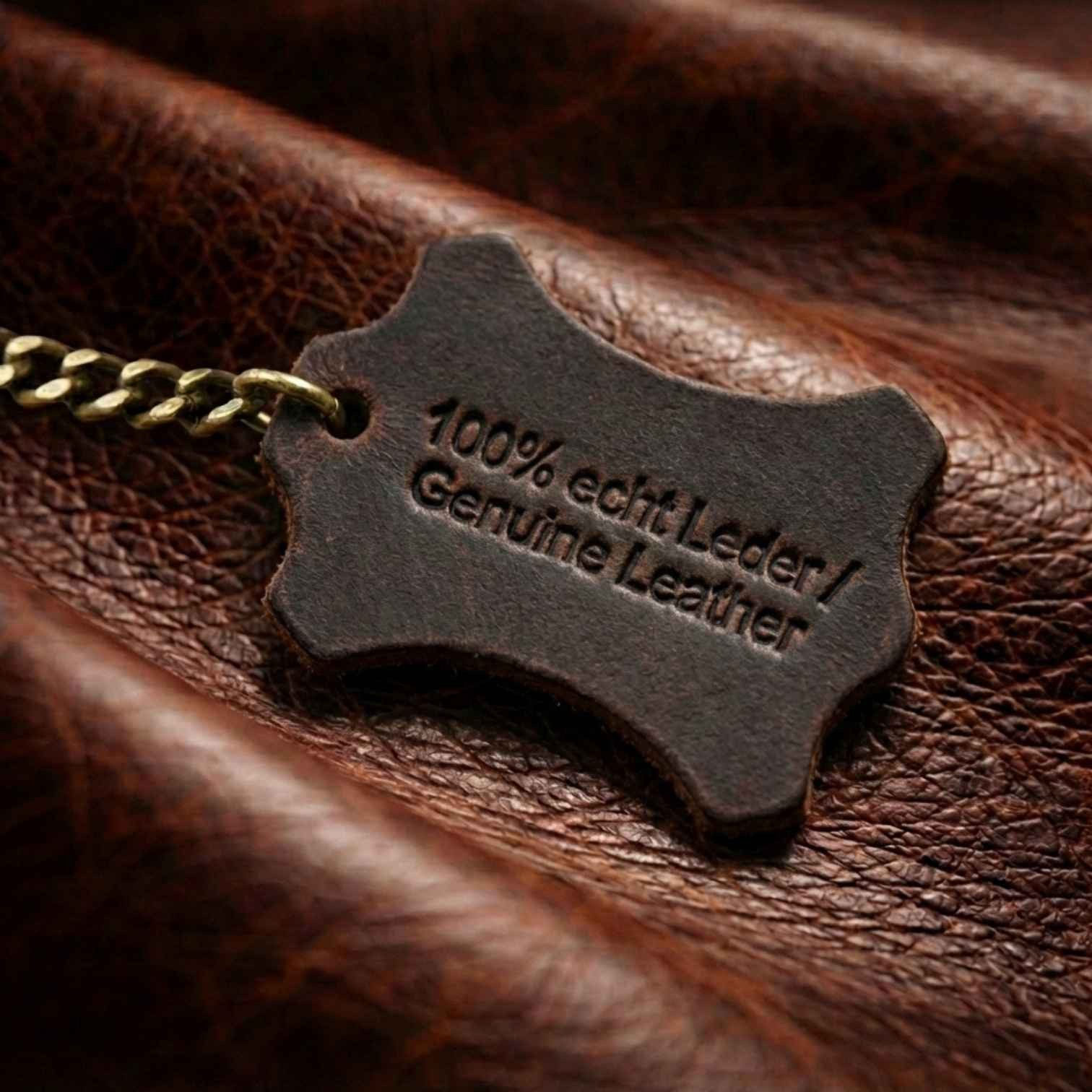 FRONHOFER Ledergürtel 18613 (1-St) Breite 3,8 cm, 100% Leder, klassischer Arbeitsgürtel