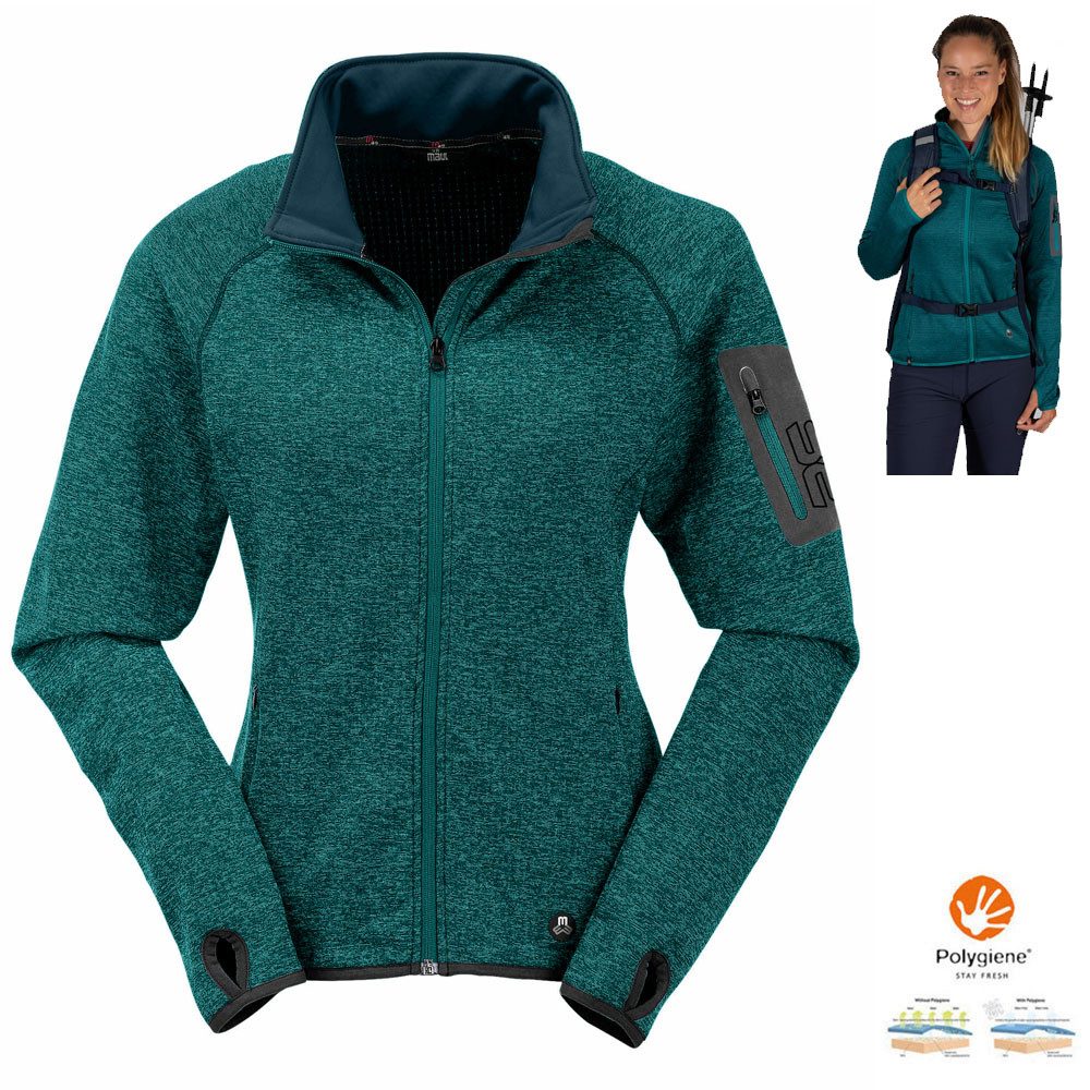 Maul Trekkingjacke MAUL Sport Gratlspitze II Fleecejacke Damen – atmungsaktiv & warm