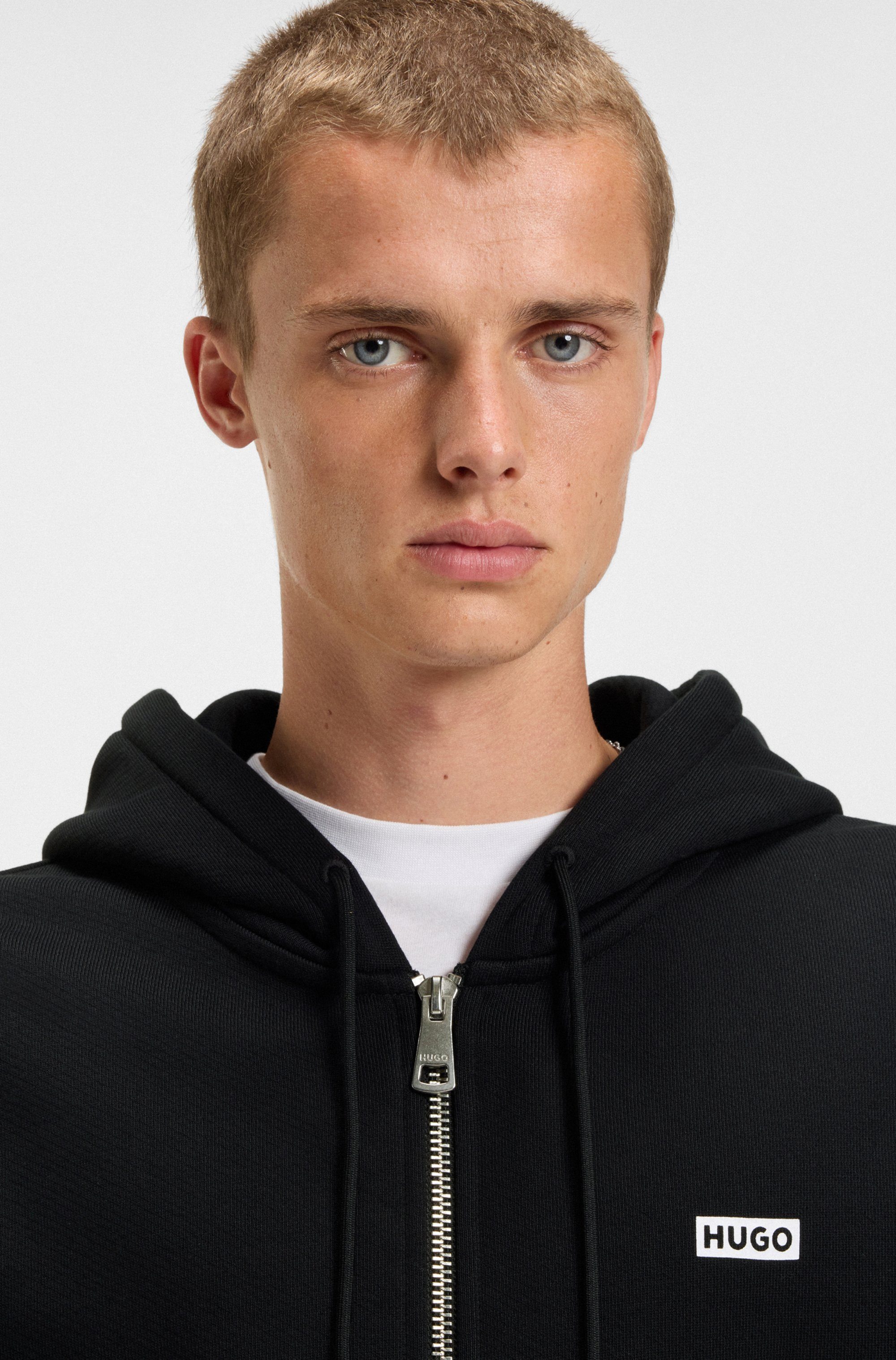 HUGO Blue Kapuzensweatjacke Nardimez mit Kapuze günstig online kaufen