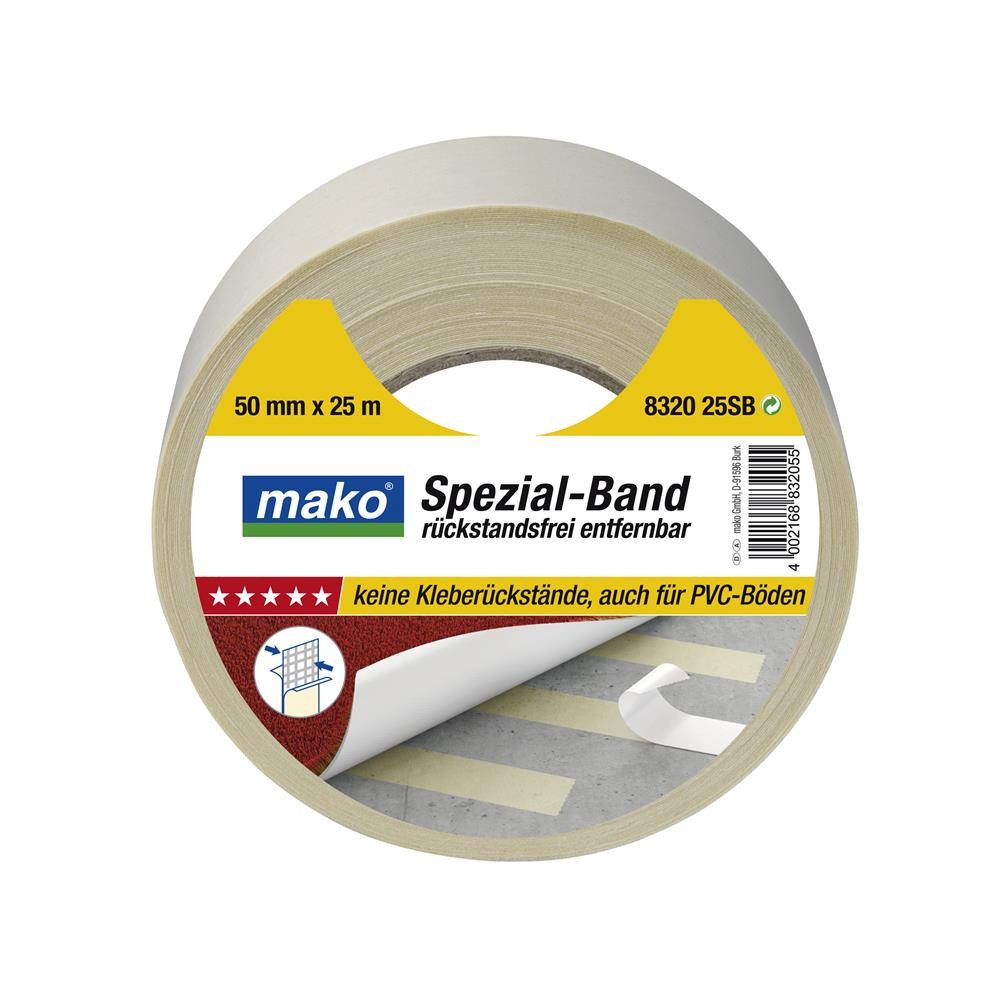 mako Verlegeband Spezial-Band rückstandsfrei, entfernbar, 50mm x 25 m
