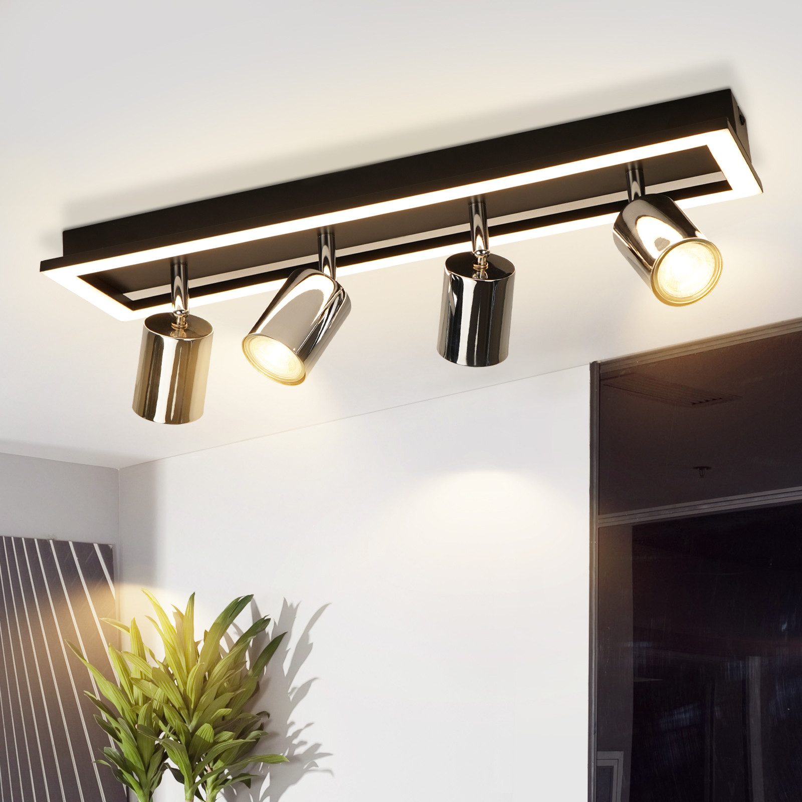 Nettlife LED Deckenstrahler Deckenleuchte 2/3/4 Flammig GU10 Küche Modern W günstig online kaufen