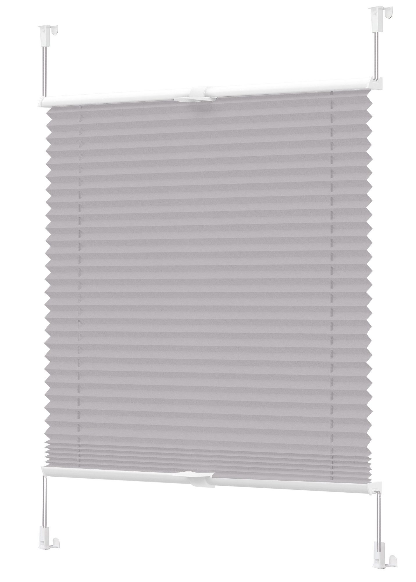 Vkele Plissee Ohne Bohren,Klemmfix,Weiß, Einfach Montage, Klemmträger, Easy günstig online kaufen