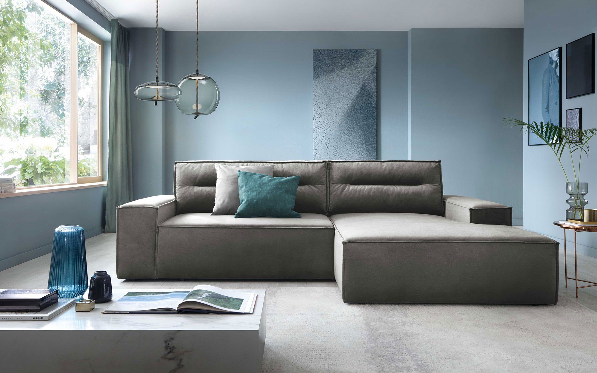 Baidani Sofa Designer Sofa Chloe mit Schlaffunktion, inkl. Aufbau