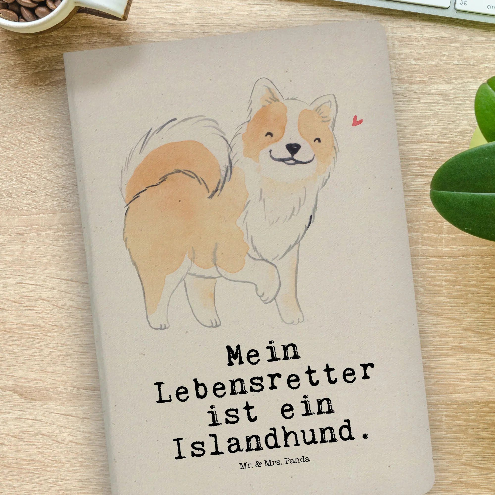 Thumbnail - Mr. & Mrs. Panda Notizbuch Islandhund Lebensretter - Transparent - Geschenk, DIN A4 Arbeitsbuch, Mr. & Mrs. Panda, Langl...