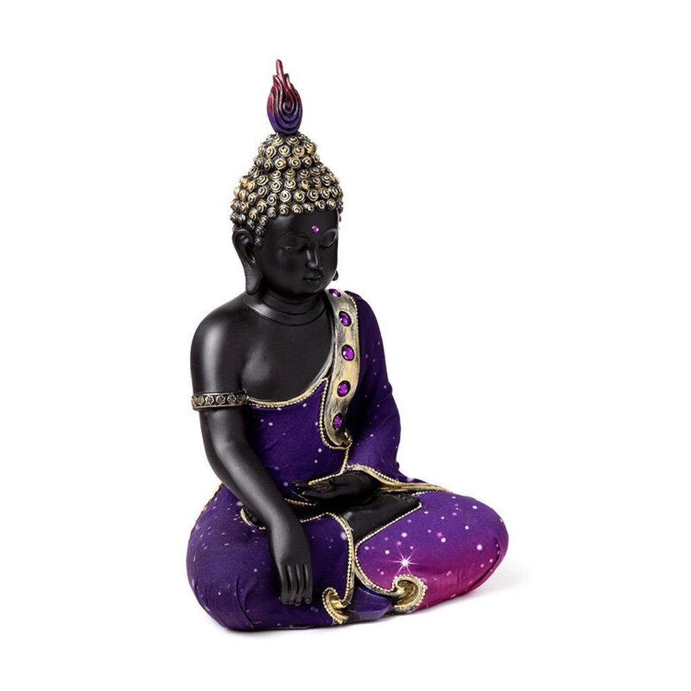 Puckator Buddhafigur Thai-Buddha Traummeditation Schwarz-Lila