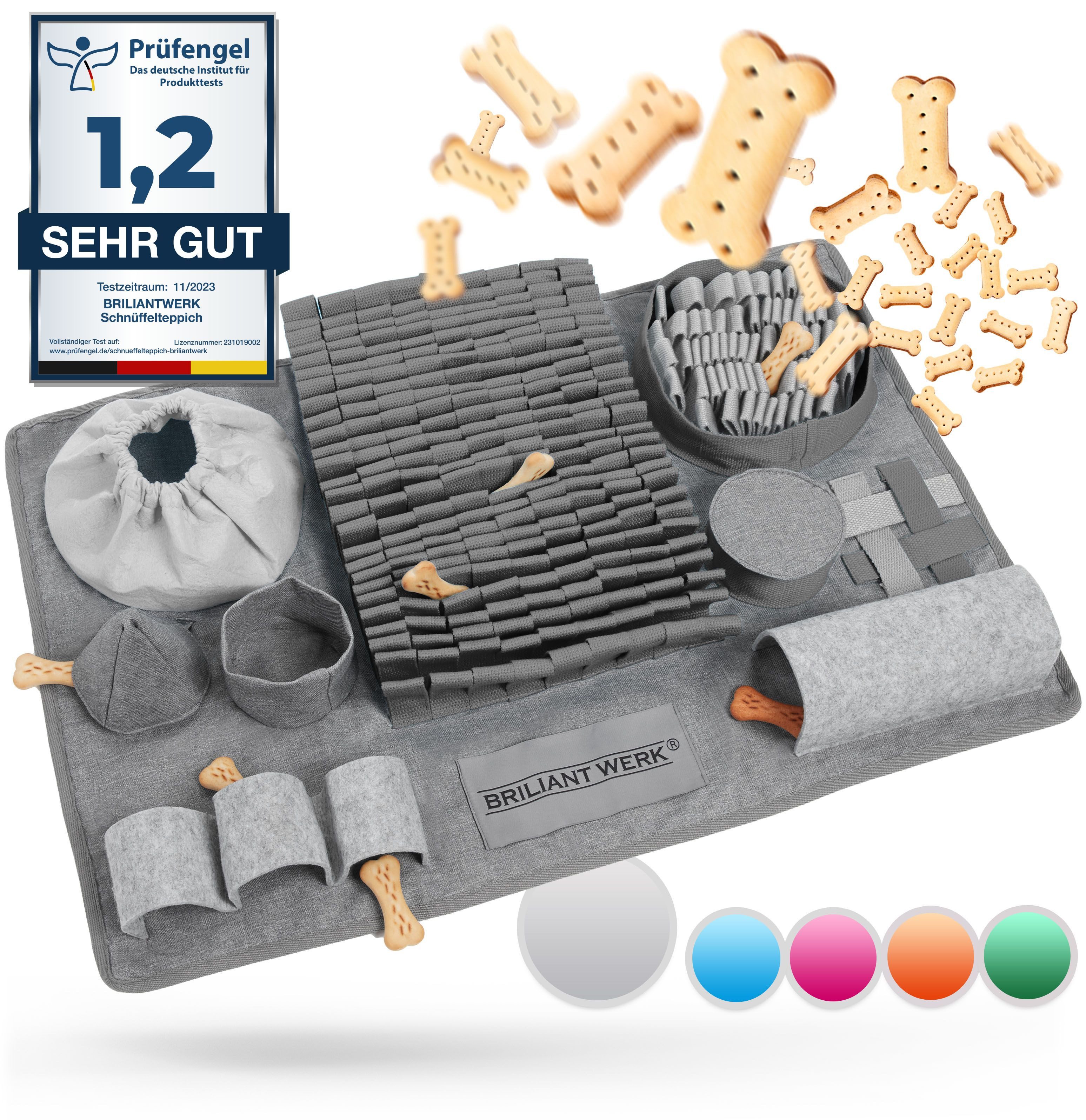 Briliantwerk Schnüffelteppich für Hunde – Extrem widerstandsfähiges Materia günstig online kaufen