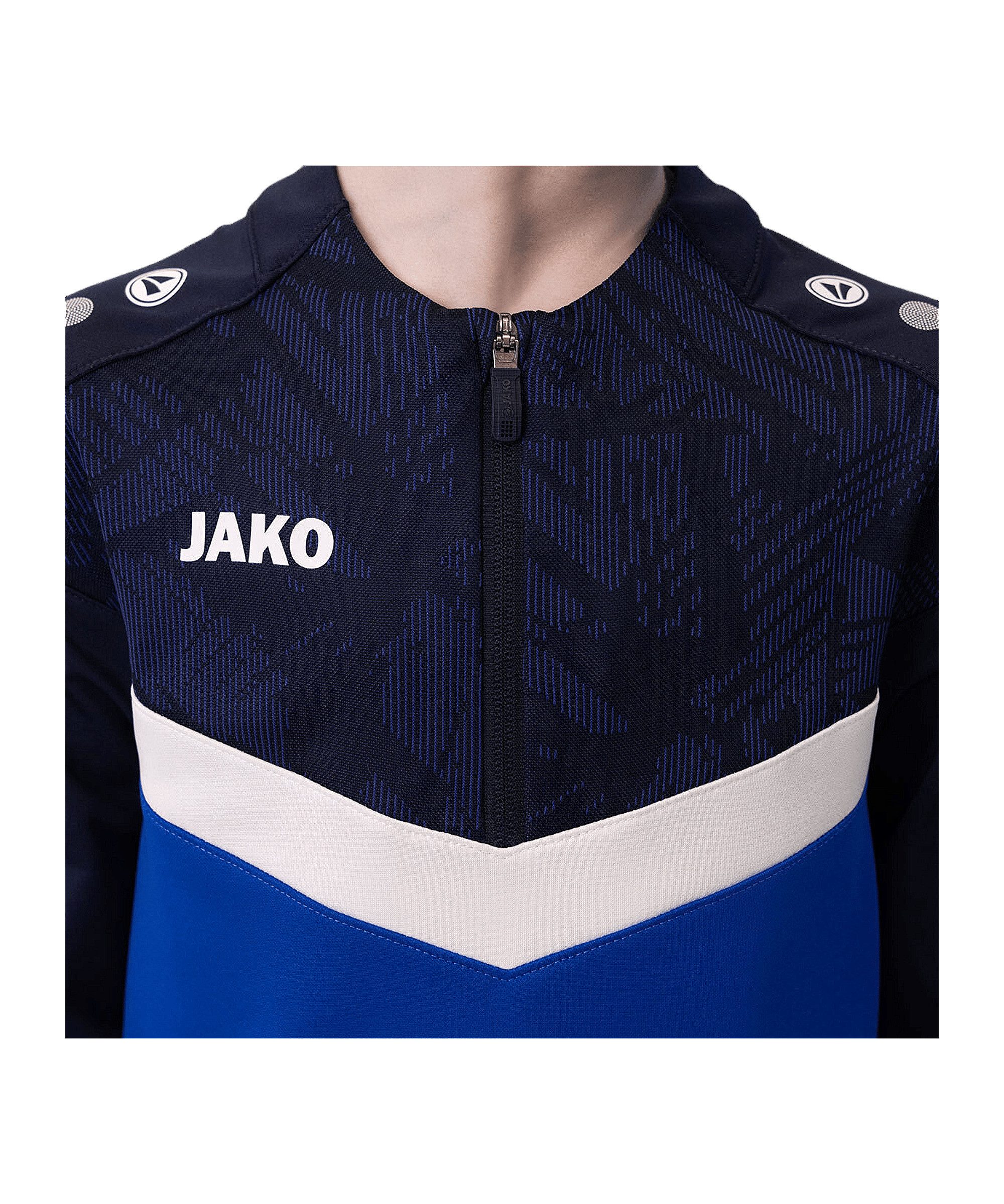 Jako Sweatshirt JAKO Iconic HalfZip Sweatshirt Kids Langarm-Shirts Polyester
