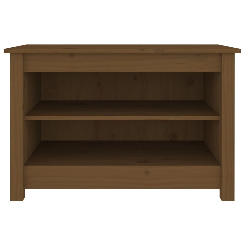 vidaXL Schuhregal aus Massives Kiefernholz in Honigbraun, LxBxH: 38x70x45,5 cm