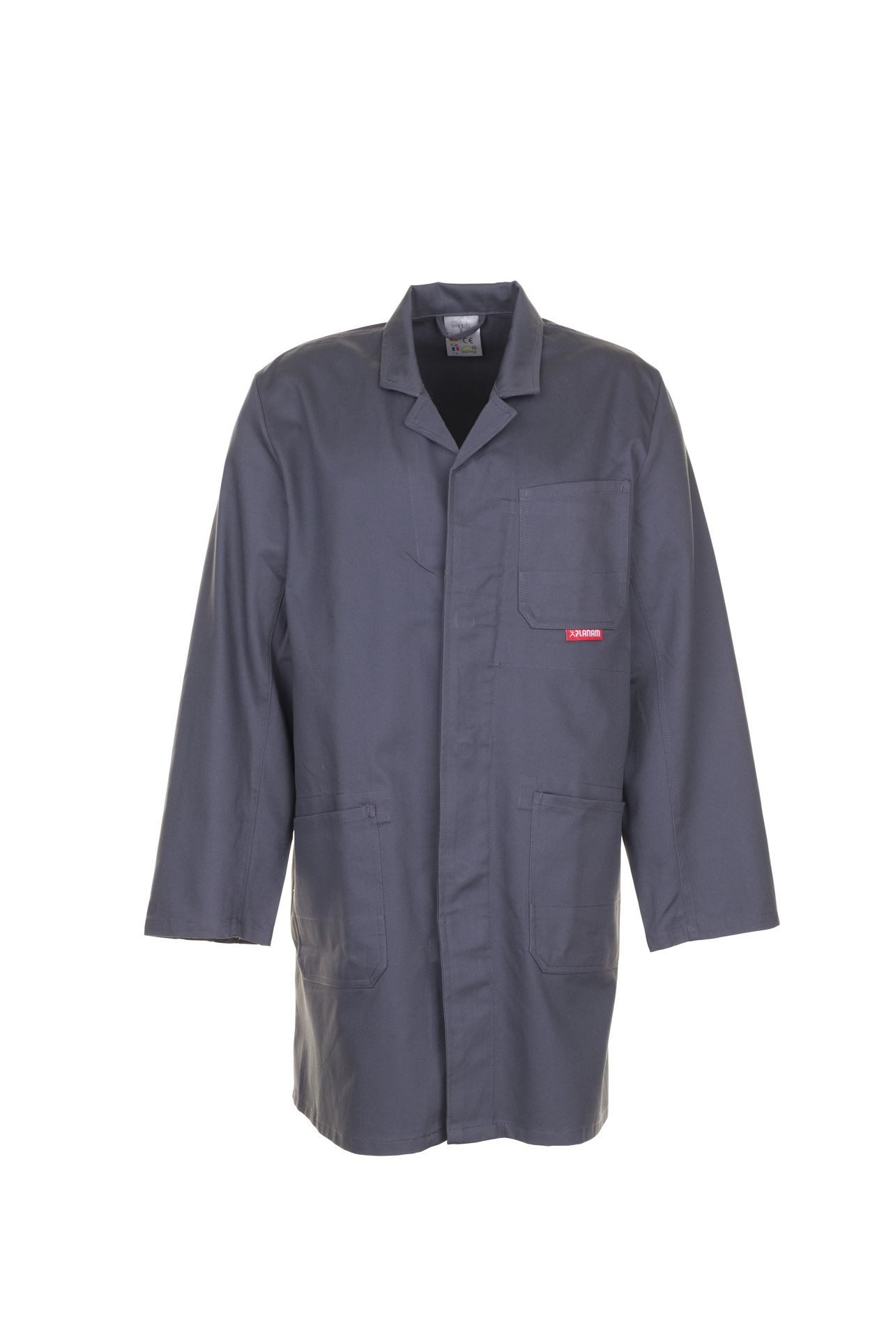 Planam Arbeitsjacke PLANAM Herren Berufsmantel BW-290 Revers Reißfest Grau