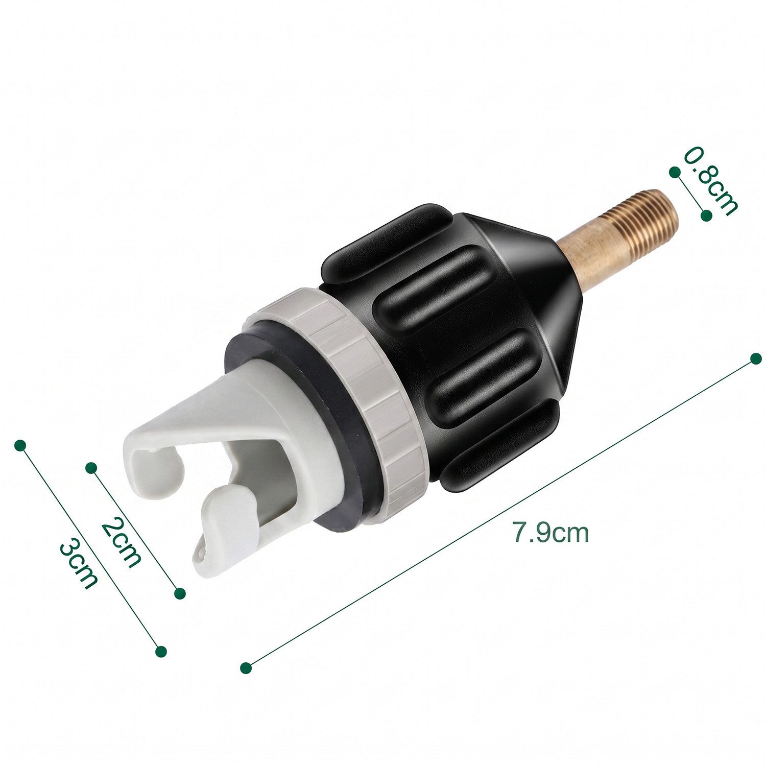MOPUEA SUP-Pumpe Adapter für Schlauchboote Kompressor Luft Ventiladapter (Adapter Konventionelle Aufblasbares Boot Luftpumpe Luftventiladapter, 1-tlg), Konverte – Bild 2 von 5