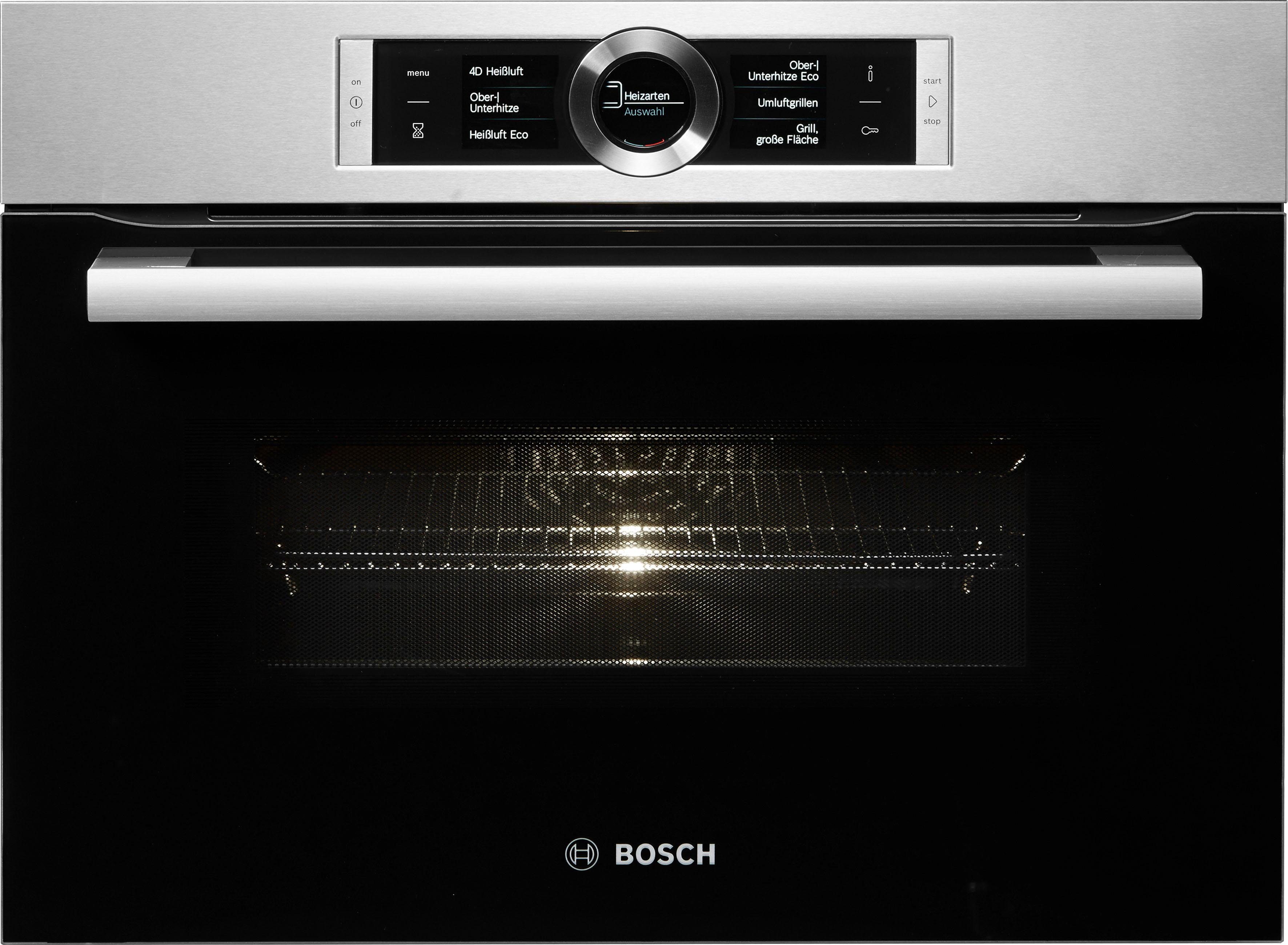BOSCH Backofen mit Mikrowelle Direct CMG636BS1, ecoClean