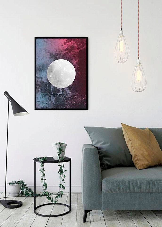 Komar Bild Solum Luna, Abstrakt (1 St), Wandbild zur Dekoration - ohne Rahmen