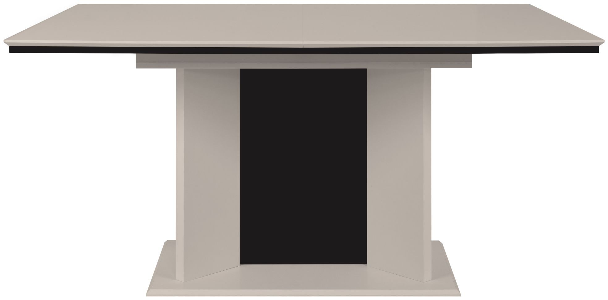 Finori Esstisch, sand / schwarz B x H x T ca. 160-200 x 76 x 90