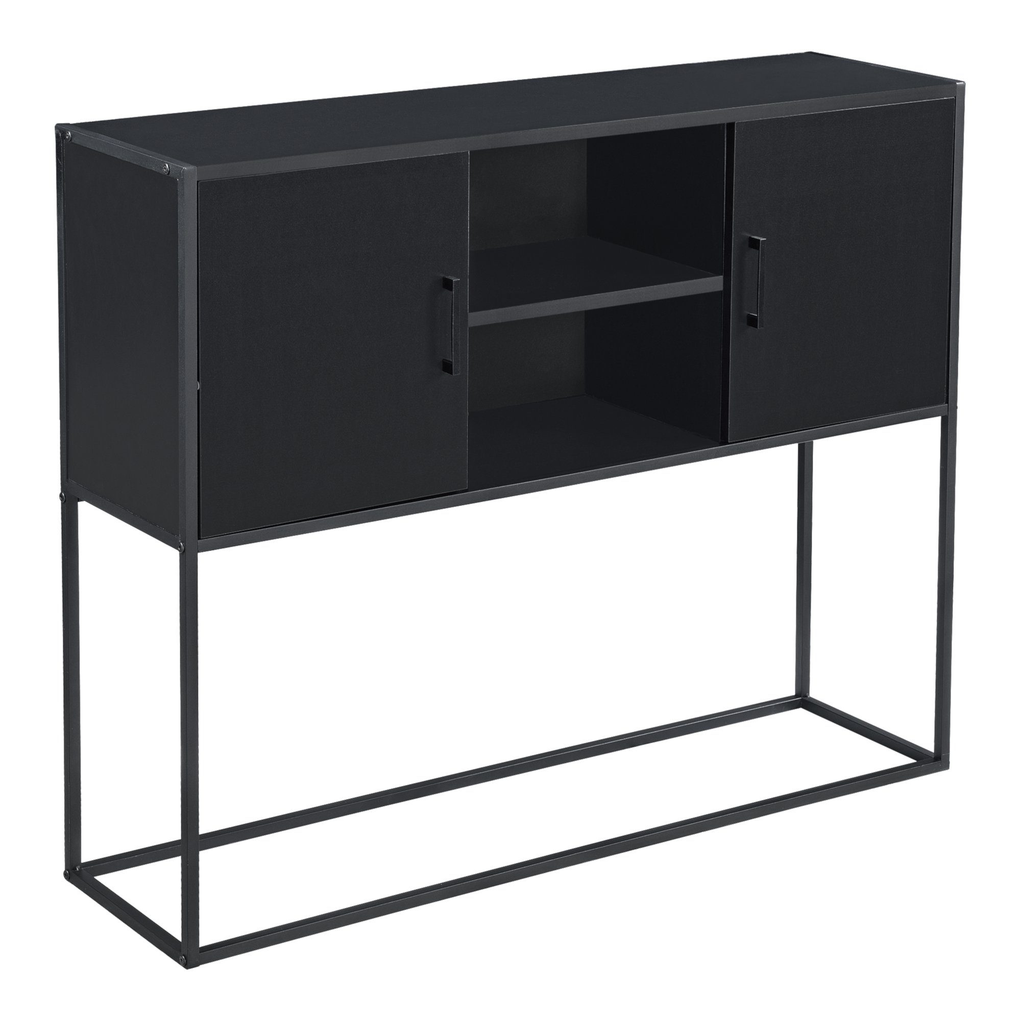 en.casa Sideboard, »Motala« Beistellschrank Küchenschrank 90 x 108,5 x 30 c günstig online kaufen