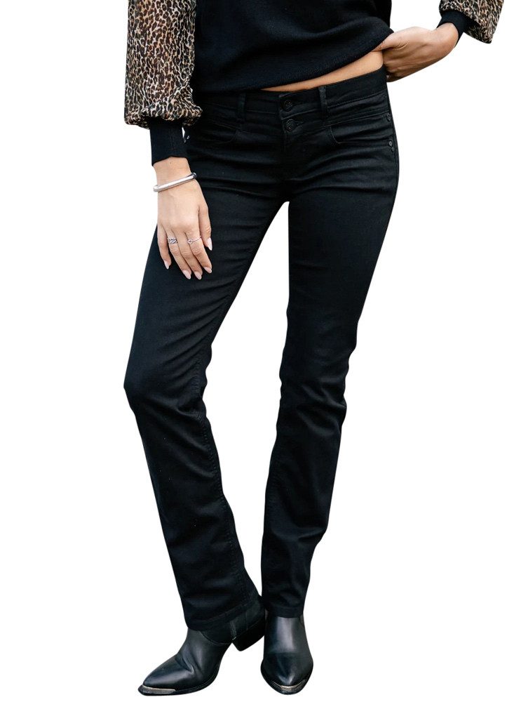 Freeman T. Porter Straight-Jeans Madie S-SDM black