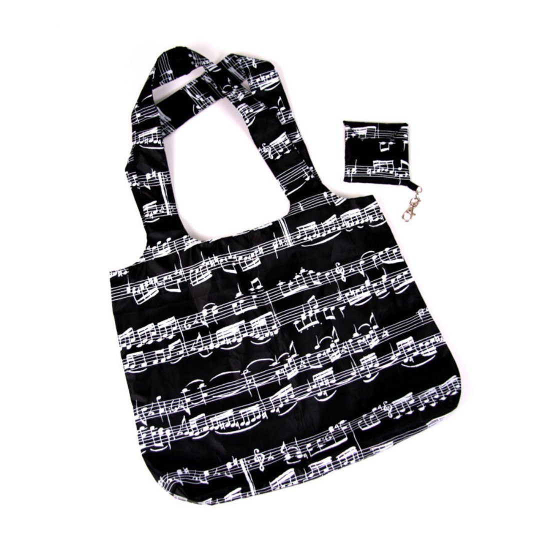 mugesh Tragetasche Shopping-Bag Tasche mit Notenmotiven, für Musiker