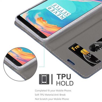 Cadorabo Handyhülle OnePlus 5T OnePlus 5T, Klappbare Handy Schutzhülle - Hülle - mit Standfunktion und Kartenfach