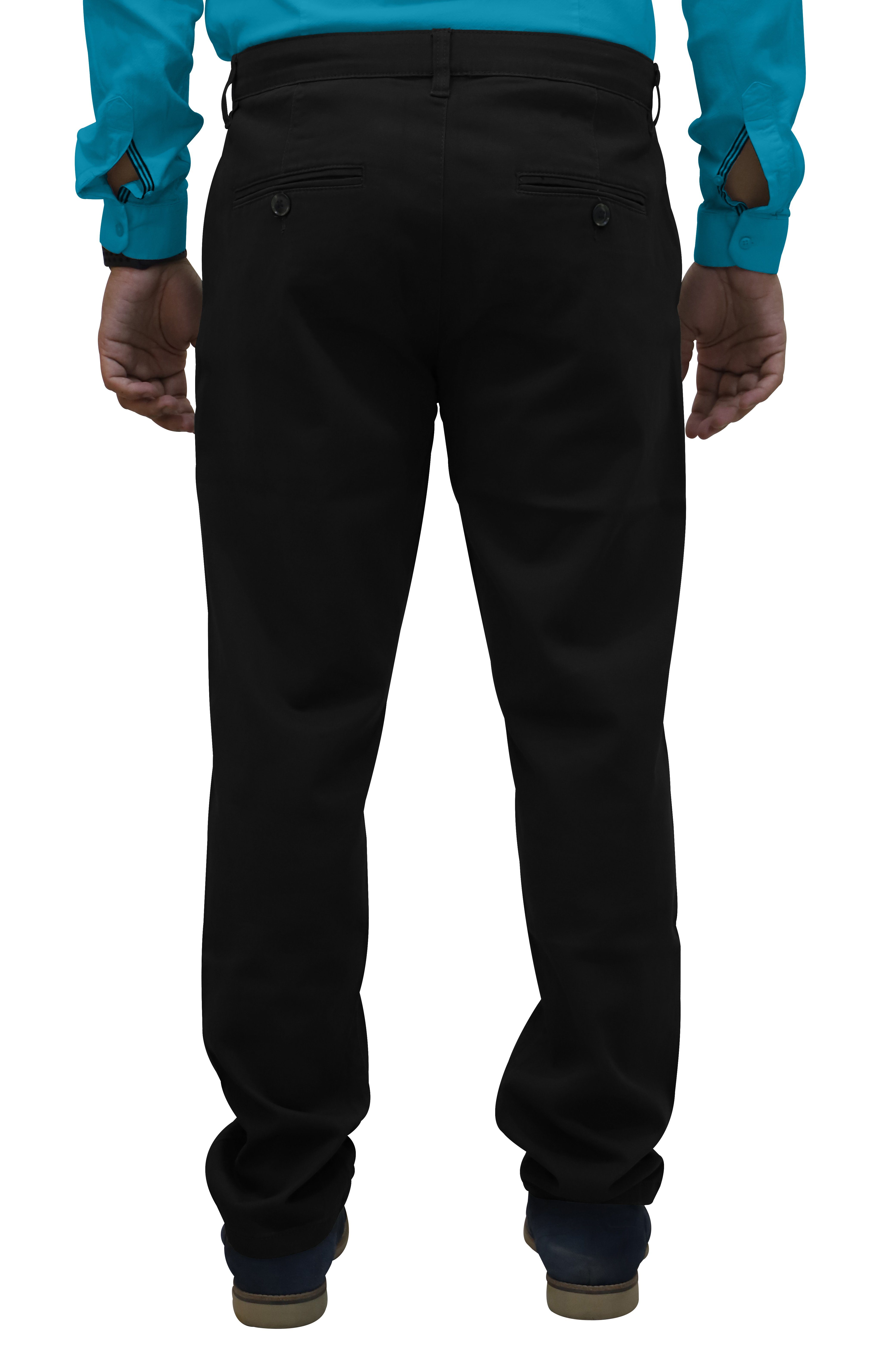 BlauerHafen Chinohose Herren Regular Fit Chino Casual Relaxed Stretch-Baumwollhose 30"-40"
