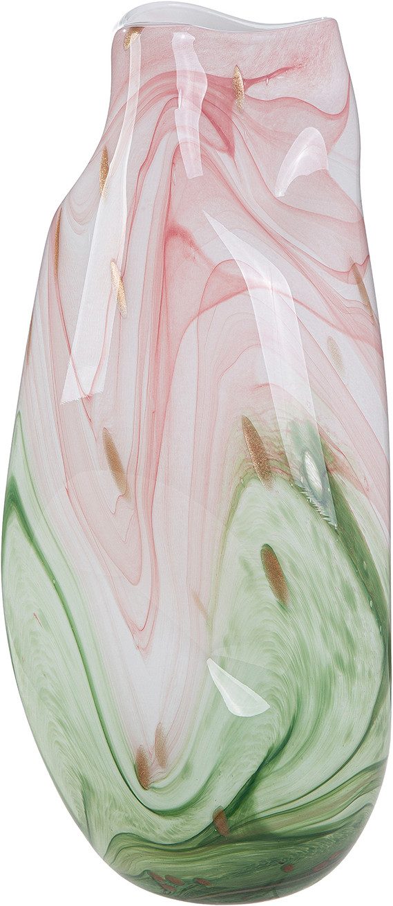 GILDE Tischvase Vase Antanarivo rosa H. 43 cm (1 St), Dekovase, Glas, Antanarivo, Tischdekoration, Trenddeko, Designvase