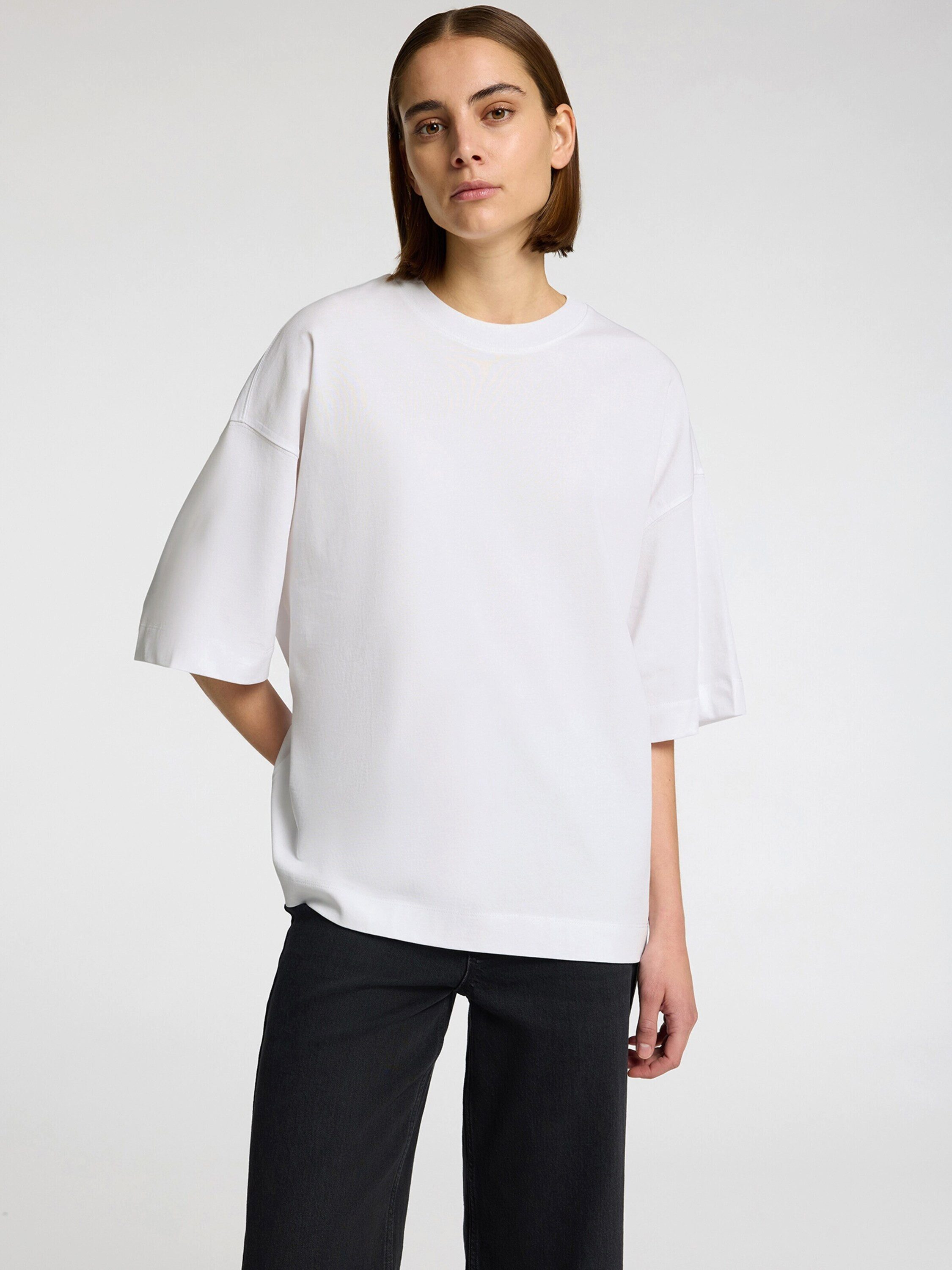 Selected T-Shirt (1-tlg) Plain/ohne Details