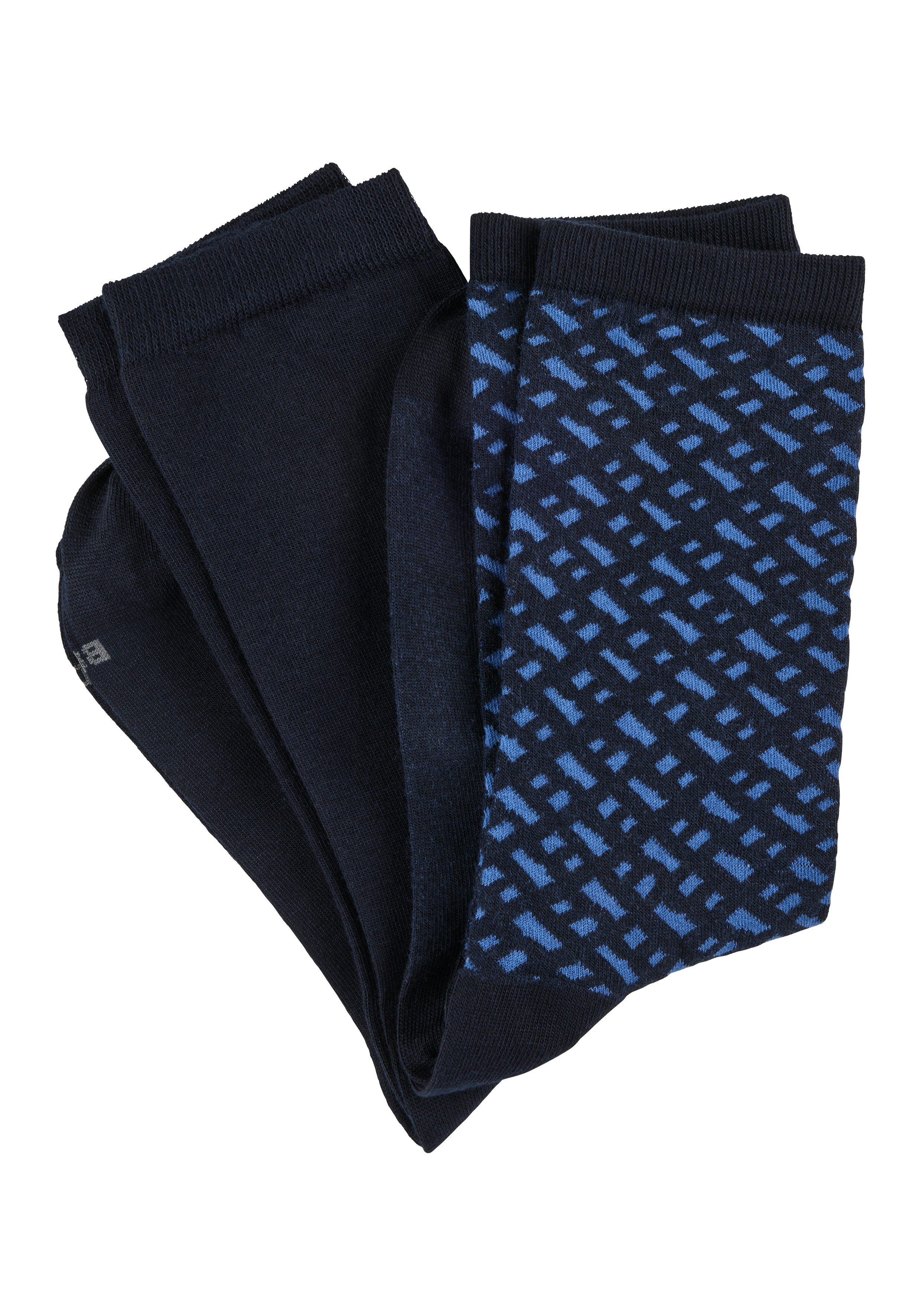 BOSS Freizeitsocken 2P RS Monogram CC (Packung, 2-Paar, 2er-Pack) aus weich günstig online kaufen