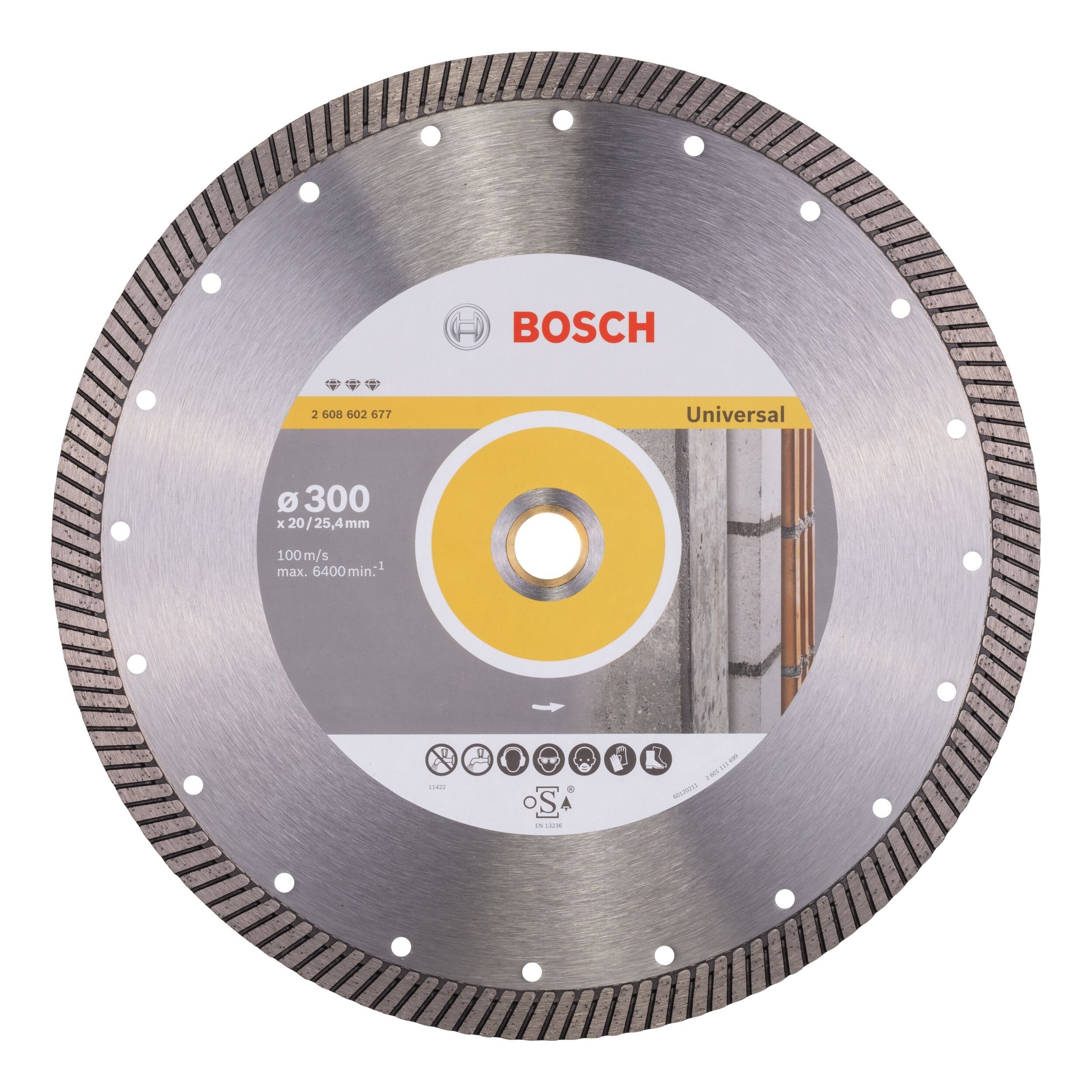 BOSCH Trennscheibe, Ø 300 mm, Best for Universal Turbo Diamanttrennscheibe - 300 x 20/25,4 x 3 x