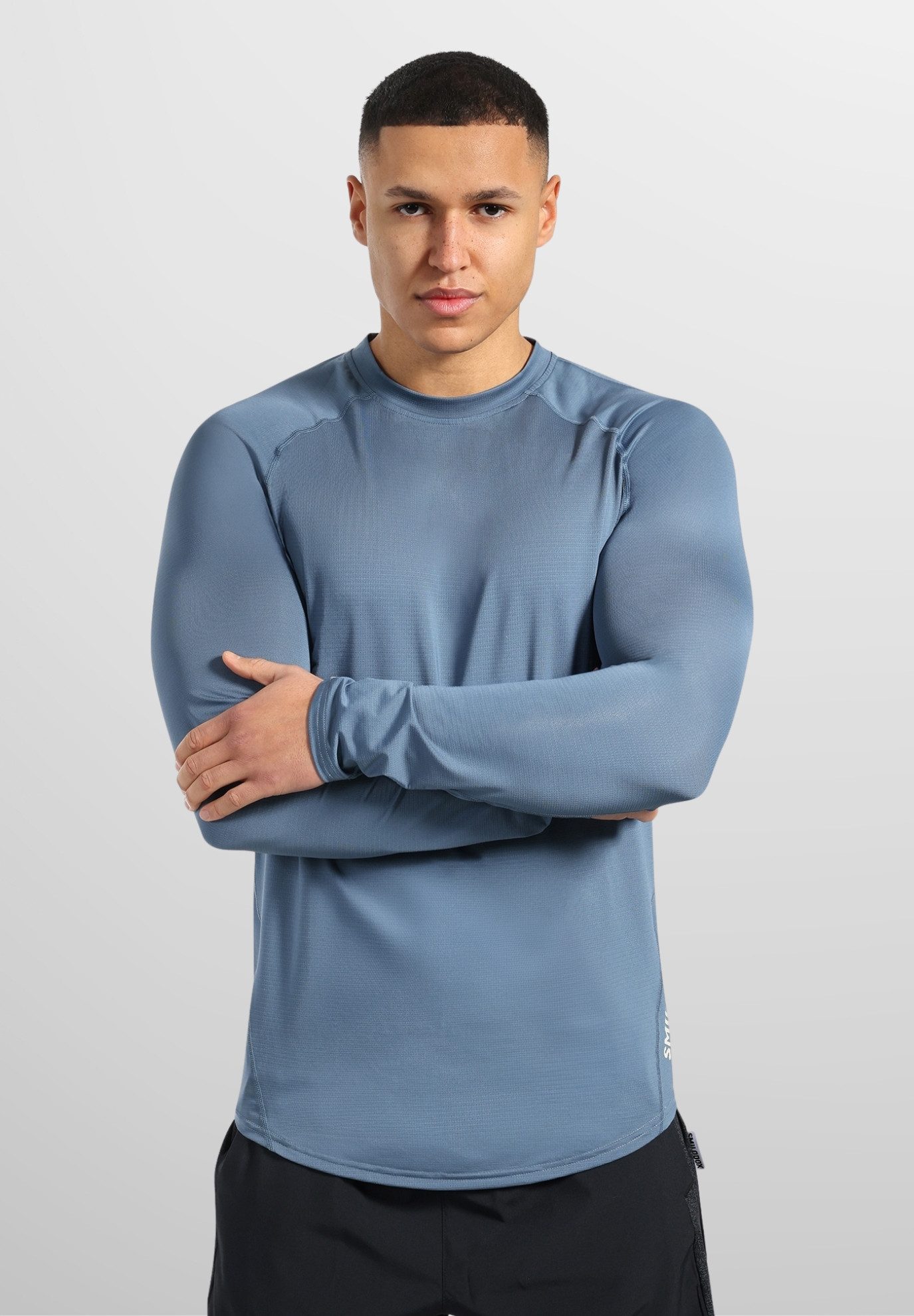 Smilodox Longsleeve Powerfit, Slim Fit Atmungsaktives Langarmshirt Schnellt günstig online kaufen