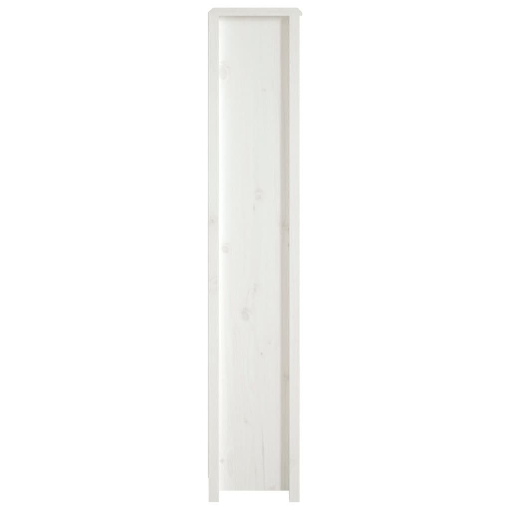 Bücherregal Kiefer 50x35x183 Weiß Massivholz cm furnicato