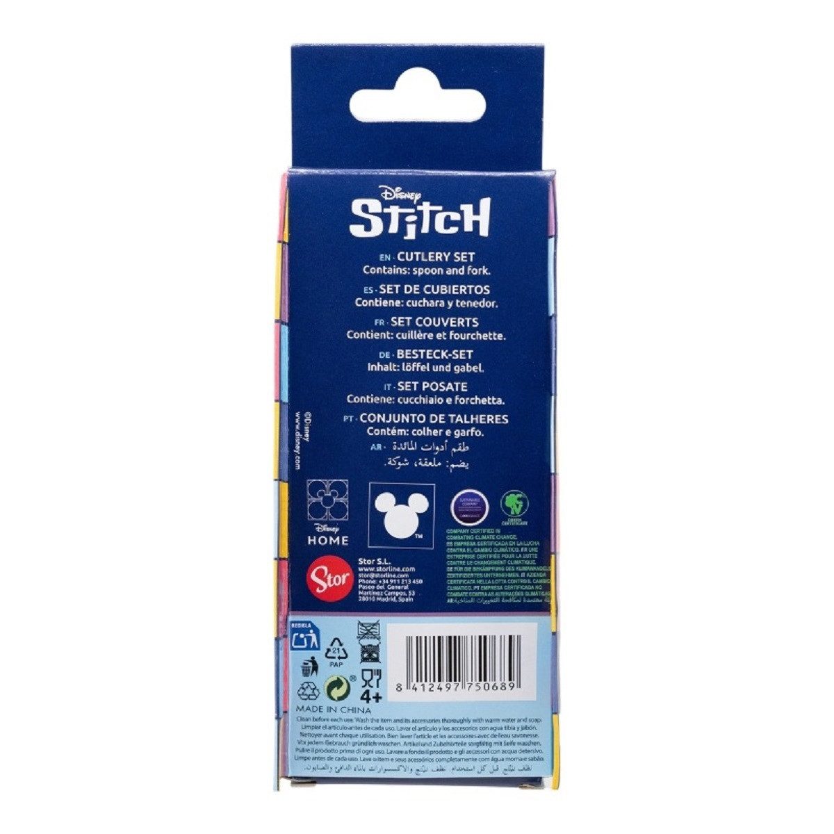 Lilo & Stitch Kinderbesteck Set 2-teilig – Löffel & Gabel mit Motivgriffen (2-tlg), 1 Personen