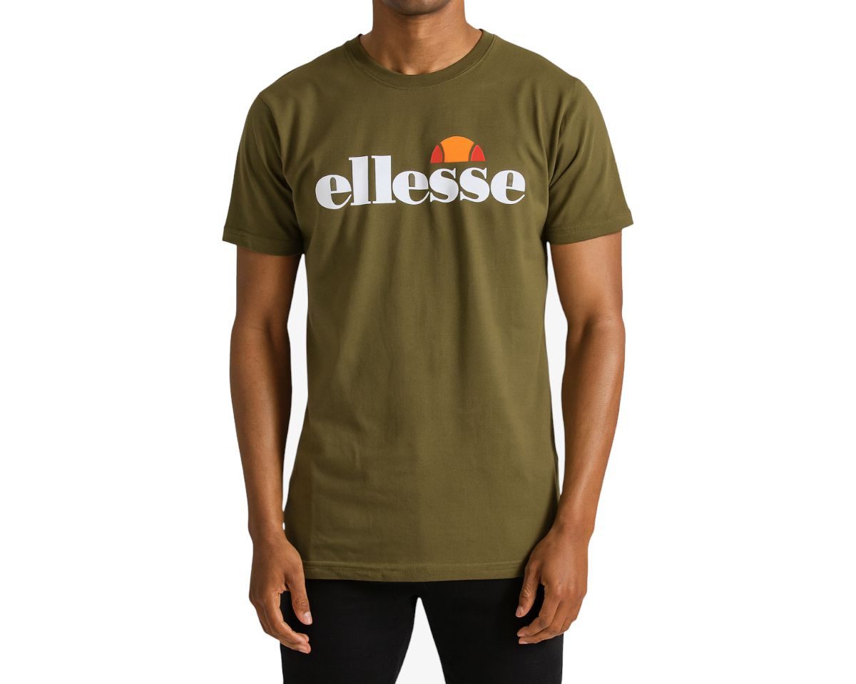 Ellesse T-Shirt Ellesse Herren T-Shirt Oliv Logo Sport Fitness Freizeit Shirt 2026 Ellesse Herren Sport Shirt
