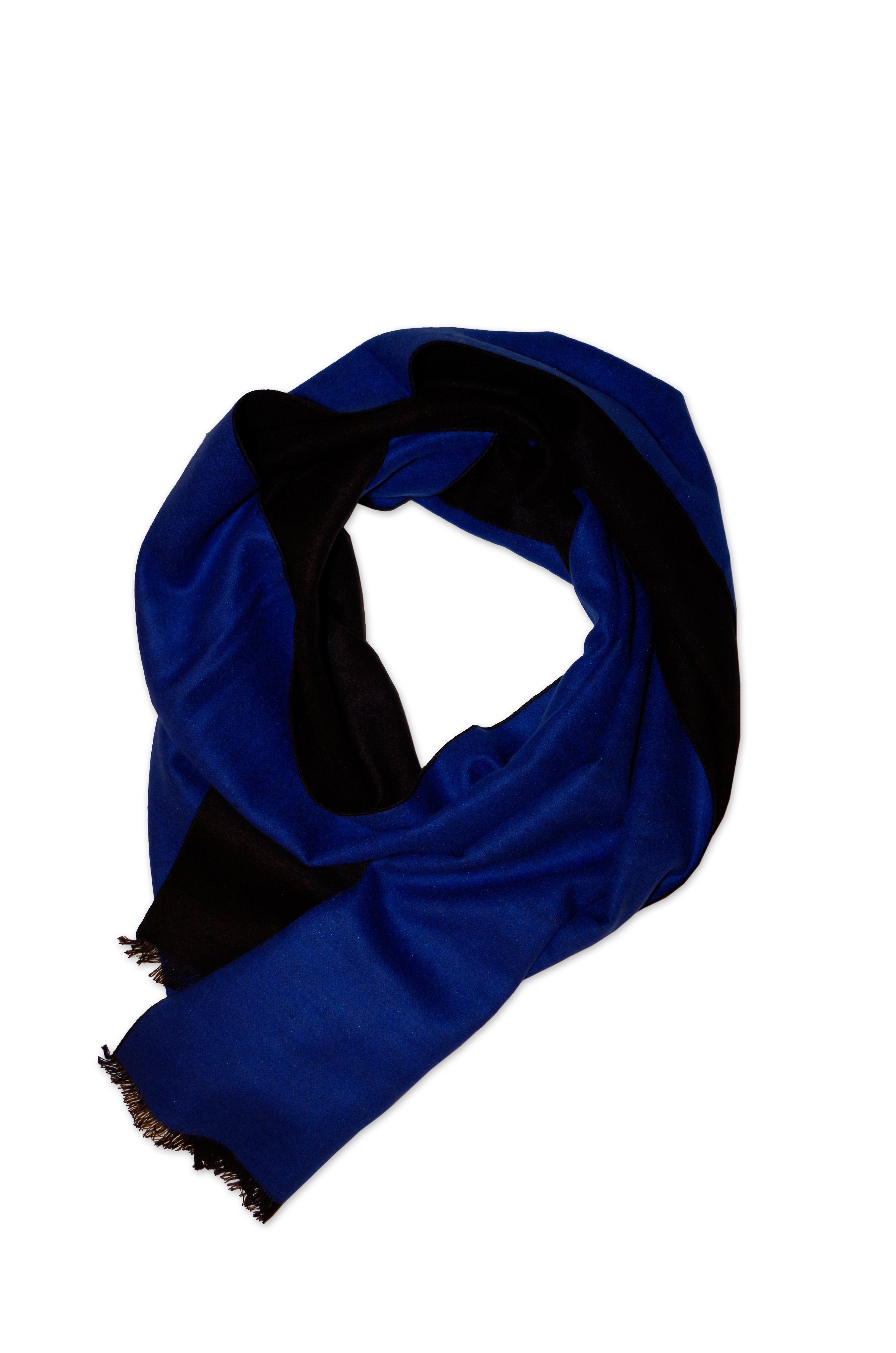 Gear aus Posh Setafina, blau 100% Seiden Seide Seidenschal Schal