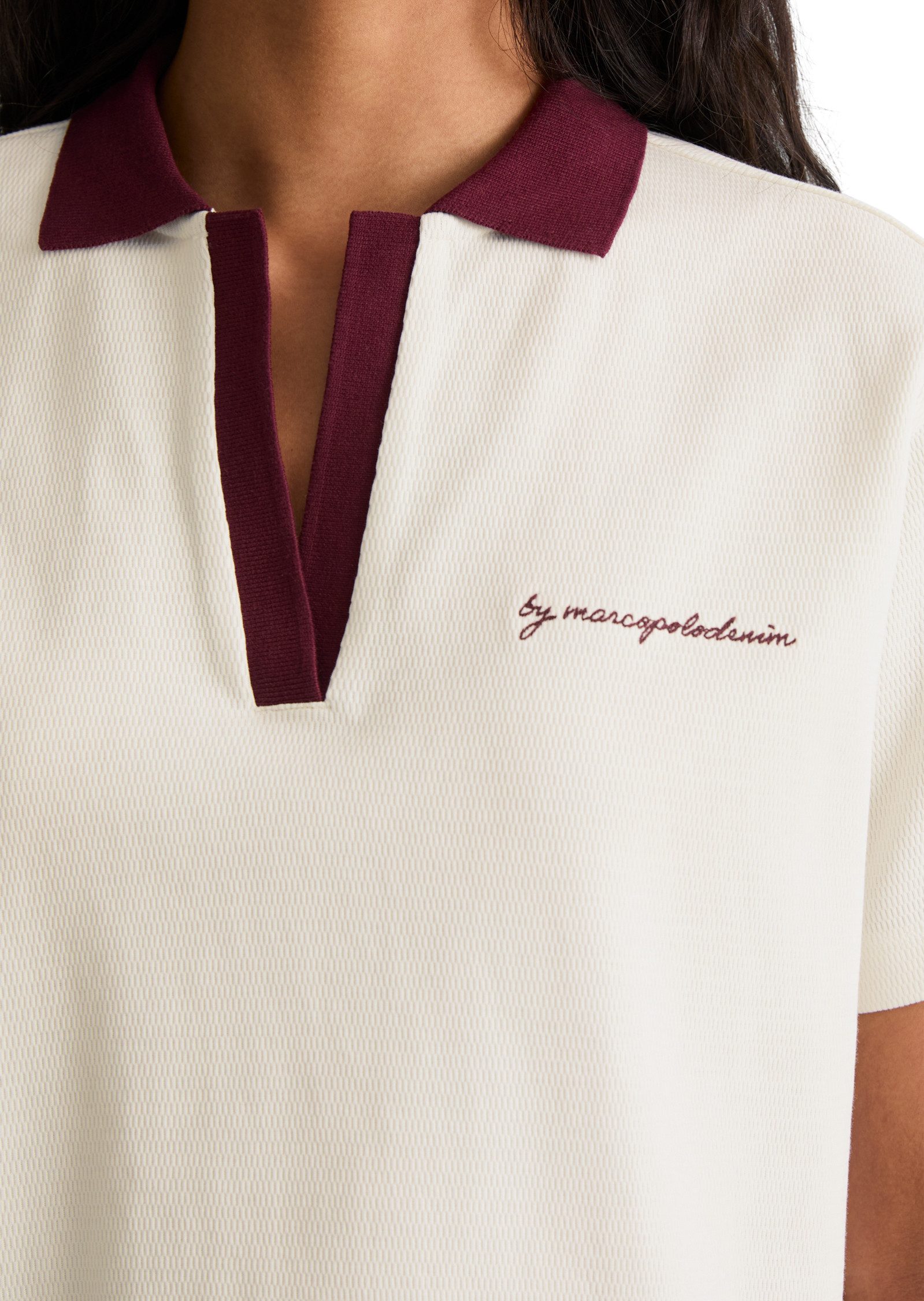 Marc O'Polo DENIM Poloshirt aus reiner Bio-Baumwolle – Bild 4 von 5