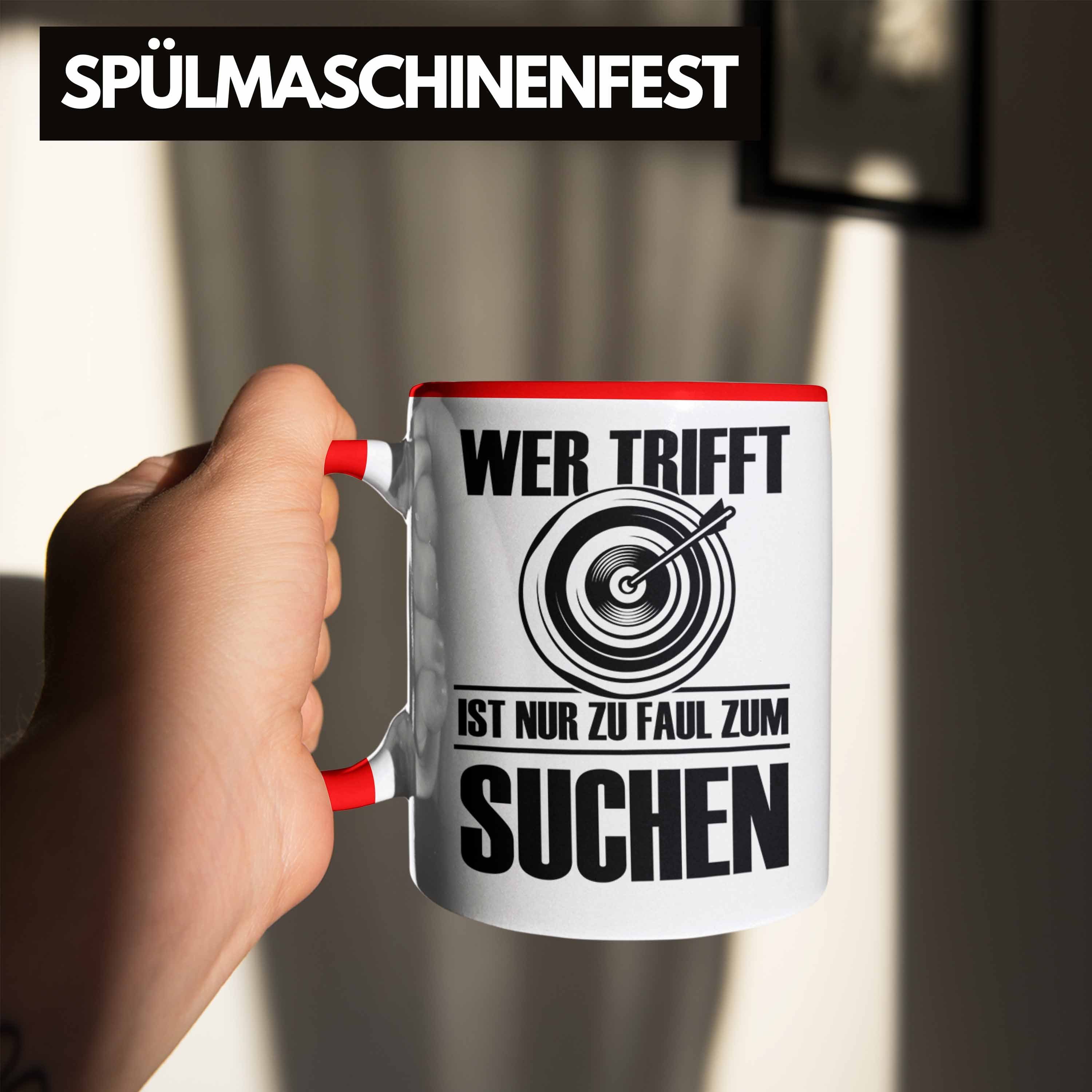 mit Tasse Tasse B Rot Trendation Spruch für - Bogenschießen Pfeil und Geschenk Bogenschütze