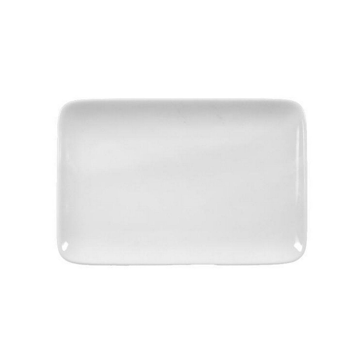 Servierplatte Weiß, Rondo Seltmann Weiden cm Porzellan, / Liane 20,5x12,5