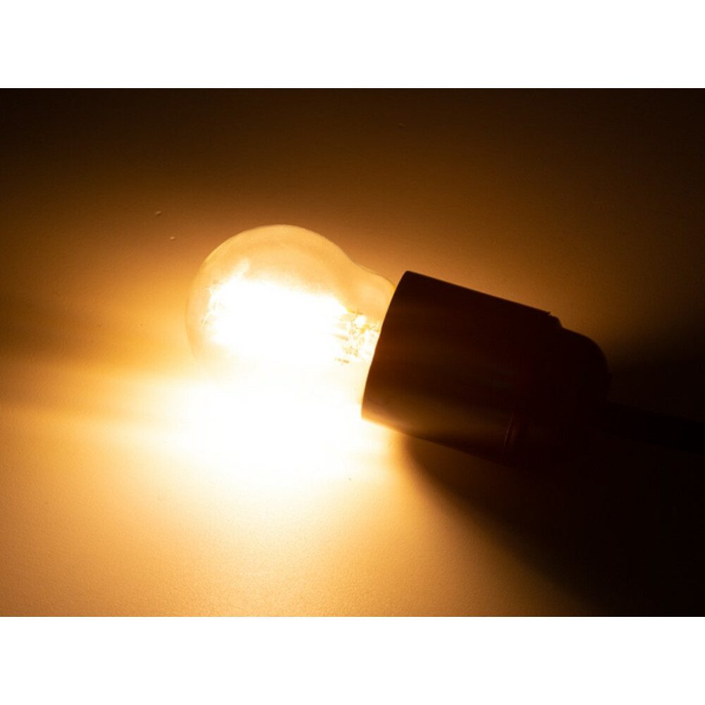 HQ POWER LED Discolicht LED-FILAMENT-LAMPENSET - GLÜHLAMPENFORM - G45 - KLARES GLAS - 4 St. -