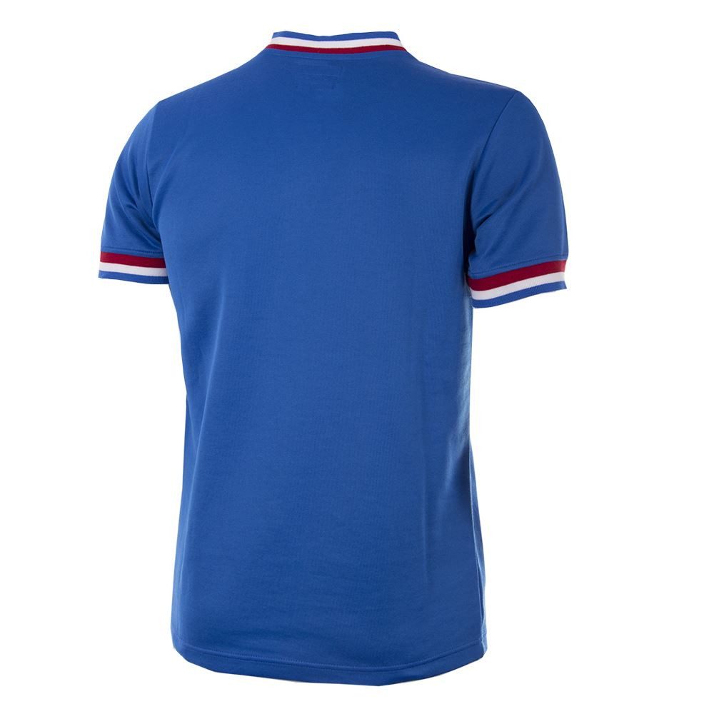 COPA Fußballtrikot Retro Trikot Frankreich 1971 Bestick Vereinsemblem