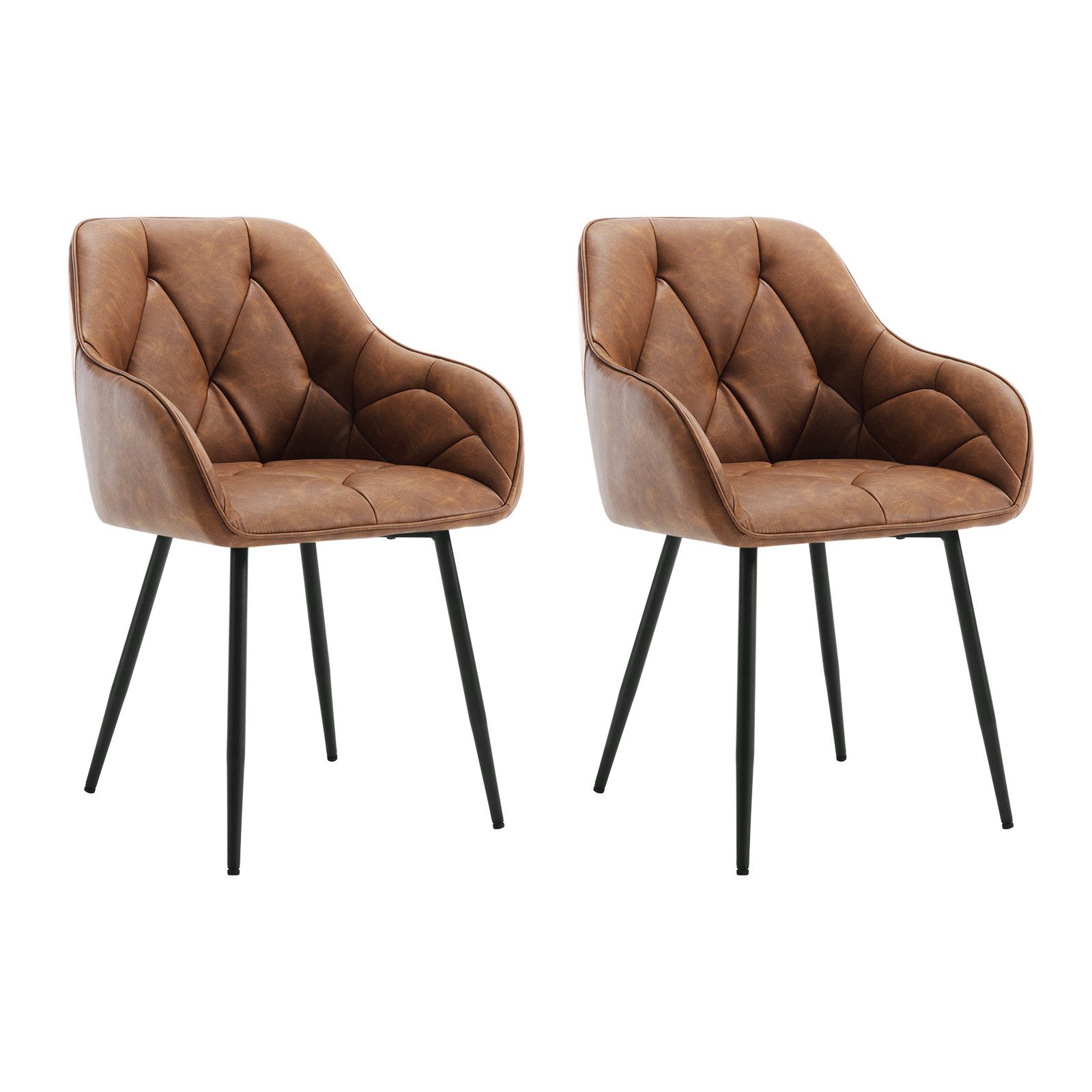 Woltu Polsterstuhl (Set, 2 St), Esszimmerstühle Ergonomisches Design Stuhl