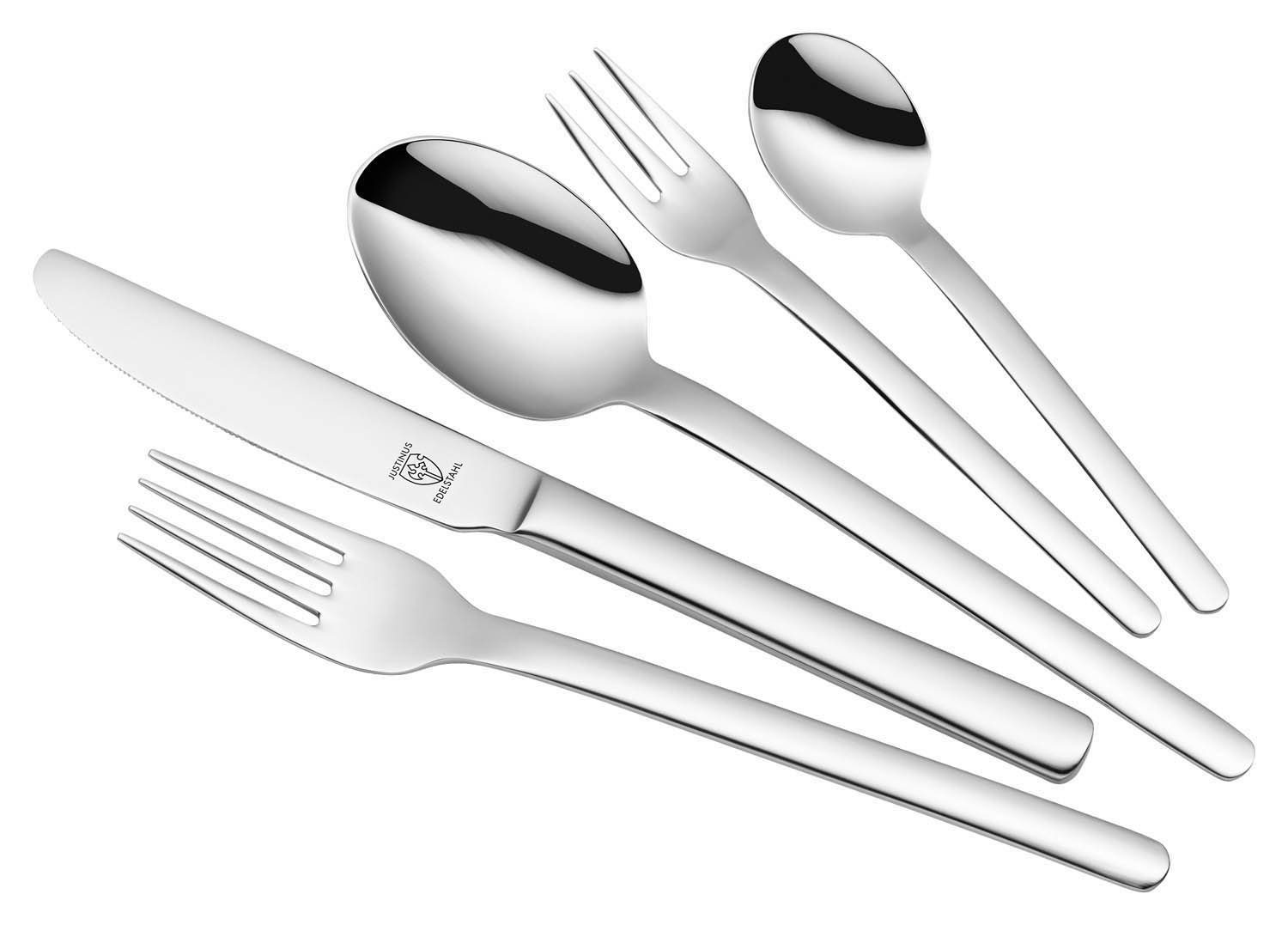 Justinus Besteck-Set MATRIX, 30-teilig, für 6 Personen, (30-tlg), 6 Personen, Edelstahl 18/10