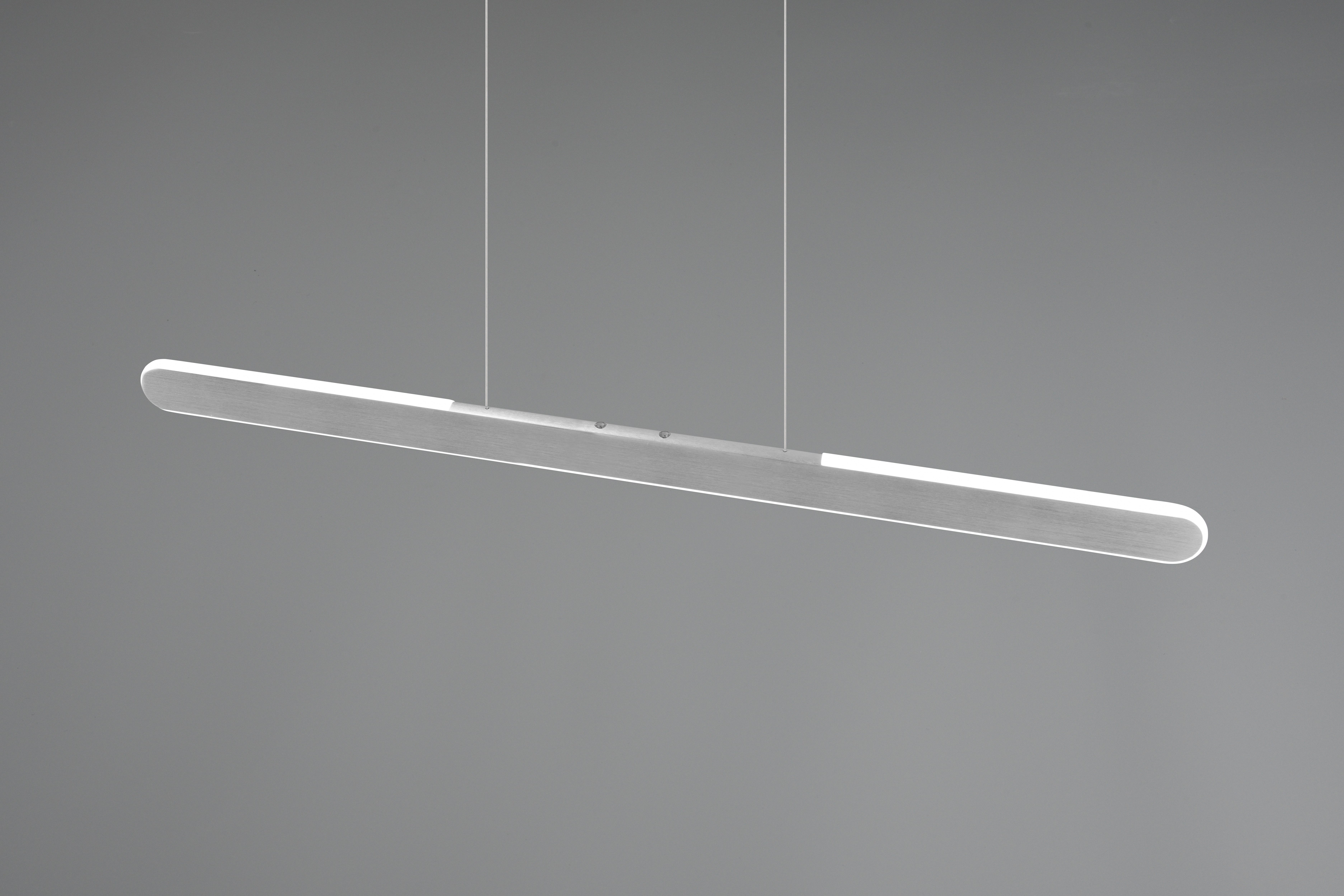 TRIO Leuchten LED Pendelleuchte HELIOS, bis 150 cm höhenverstellbare LED Hängelampe 28W 3300 Lumen, Dimmfunktion, LED fest integriert, warmweiß - kaltweiß, CCT warmweiß-kaltweiß 2700-6500K, dimmbar Touch Sensor, up+down light